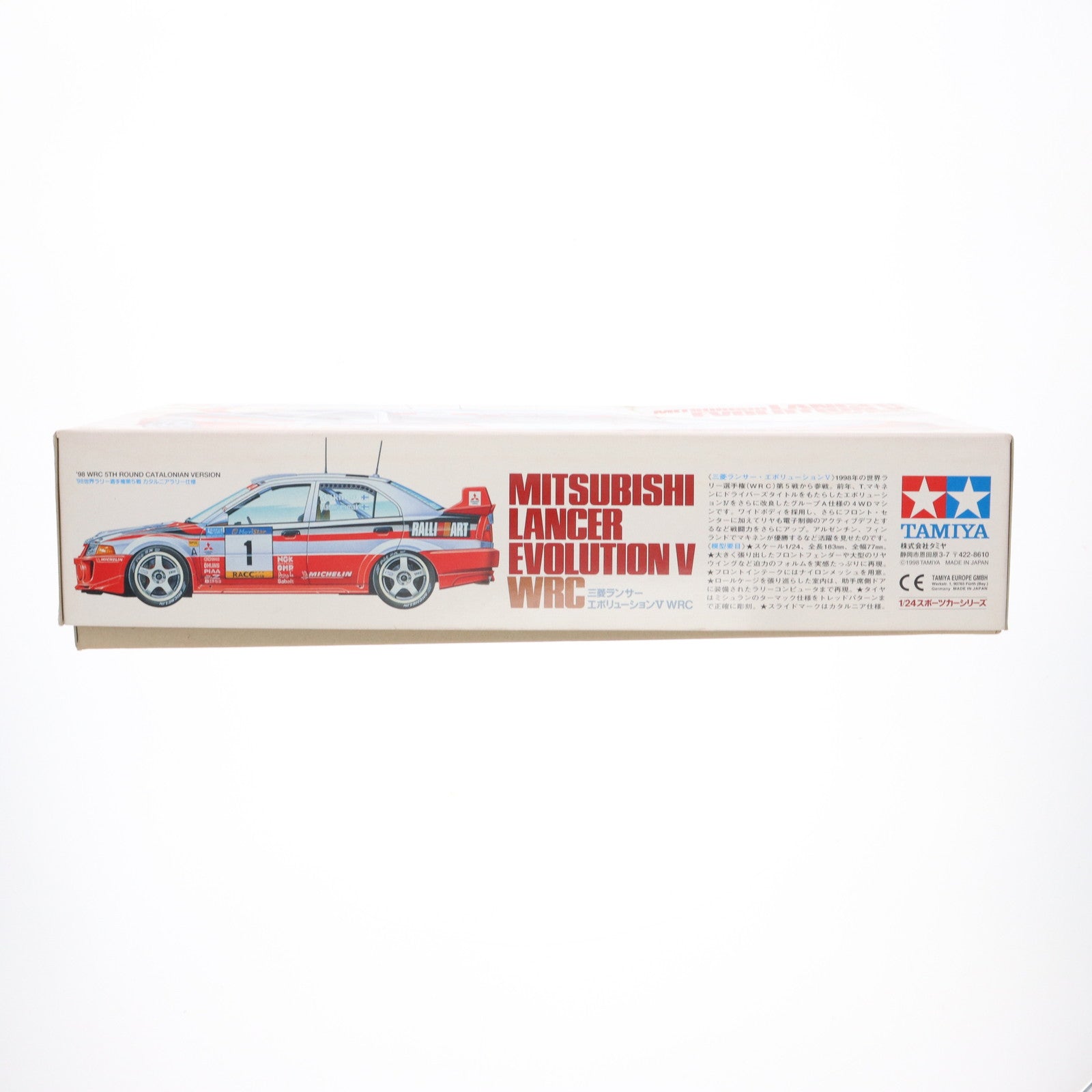 【中古即納】[PTM] スポーツカーシリーズ No.203 1/24 三菱 ランサーエボリューションV WRC ディスプレイモデル プラモデル(24203) タミヤ(19991231)