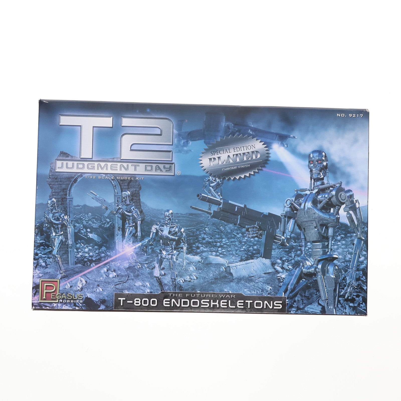 【中古即納】[PTM] 1/32 T-800 エンドスケルトン(5体セット) クロームメッキ仕様 ターミネーター2 プラモデル(PH9217)(海外流通版) ペガサスホビー(20180823)