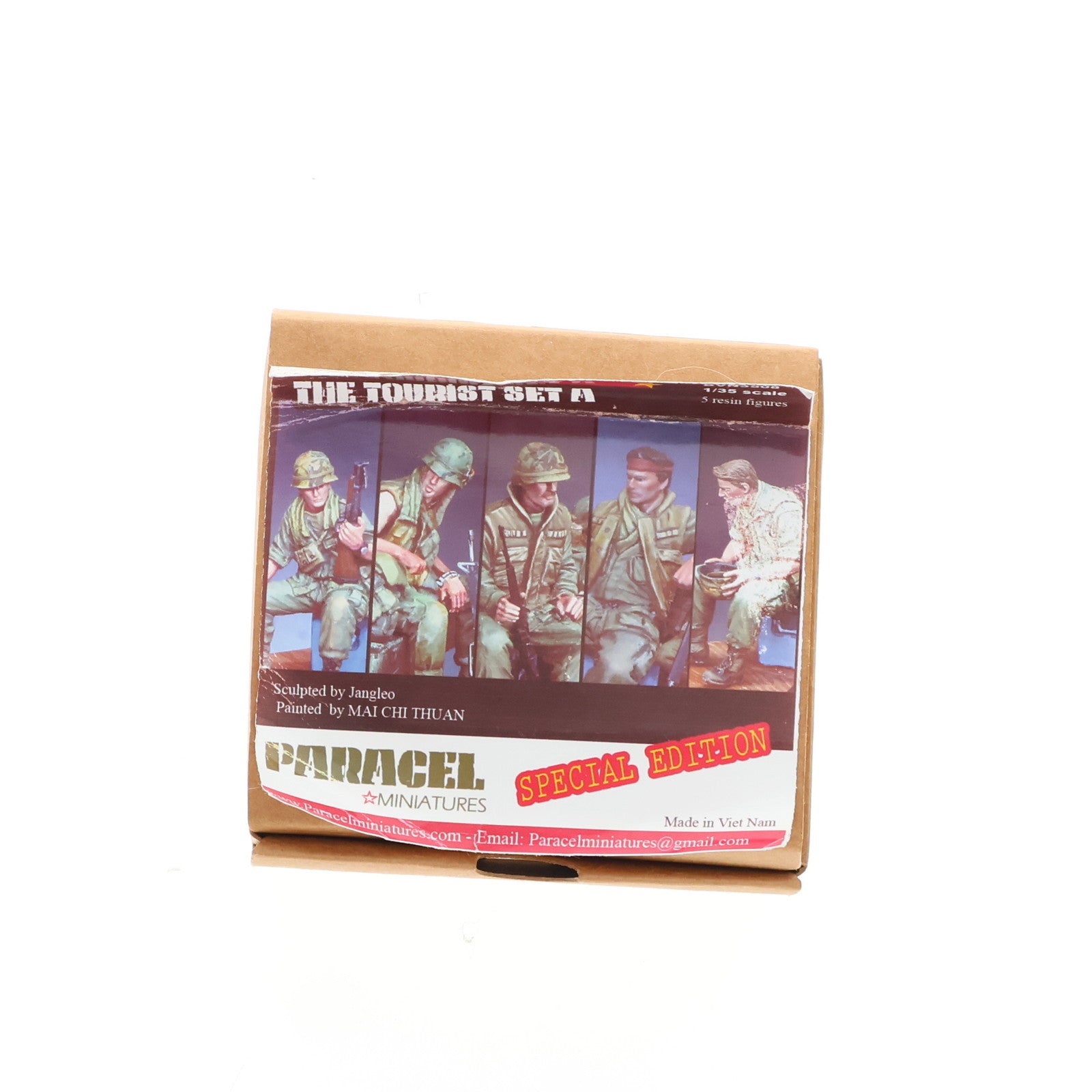 【中古即納】[PTM] 1/35 ベトナム戦争 米陸軍M113搭乗兵 ツーリストセットA 出撃 レジンキャストキット プラモデル(BVN3508) Paracel Miniatures(パラセルミニチュア)(20201231)