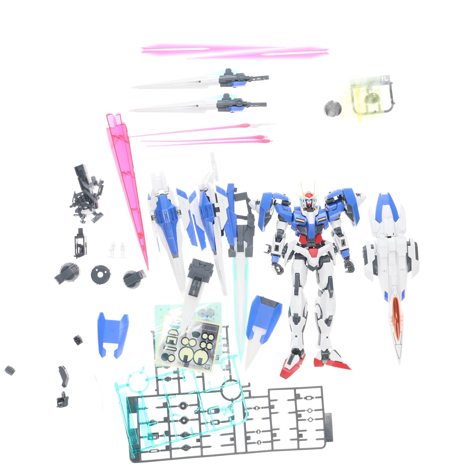 【中古即納】[PTM] MG 1/100 GN-0000+GNR-010 ダブルオーライザー 機動戦士ガンダム00(ダブルオー) プラモデル(0169914) バンダイ(20210920)