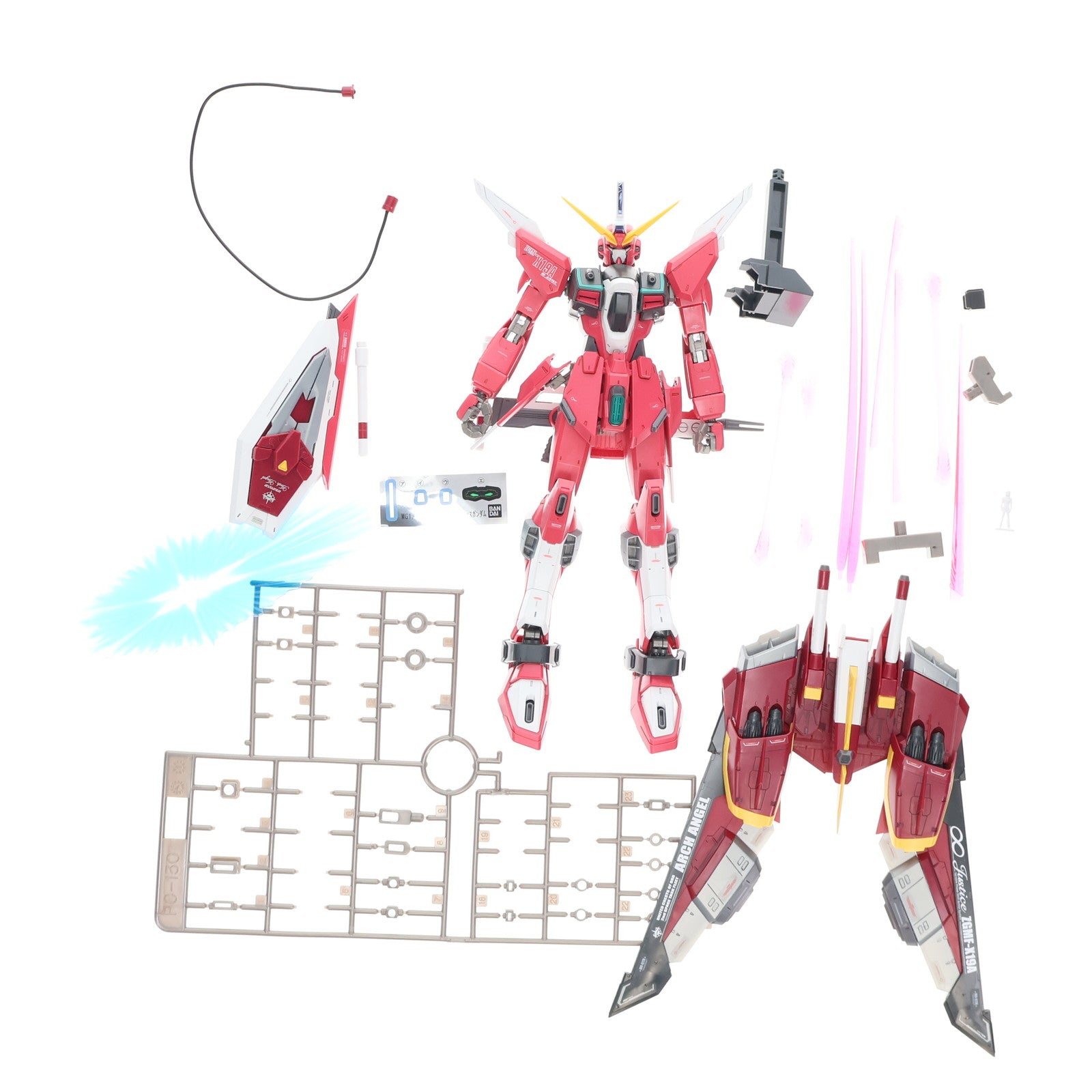 【中古即納】[PTM] MG 1/100 ZGMF-X19A インフィニットジャスティスガンダム 機動戦士ガンダムSEED DESTINY(シード デスティニー) プラモデル(0156649) バンダイ(20081001)