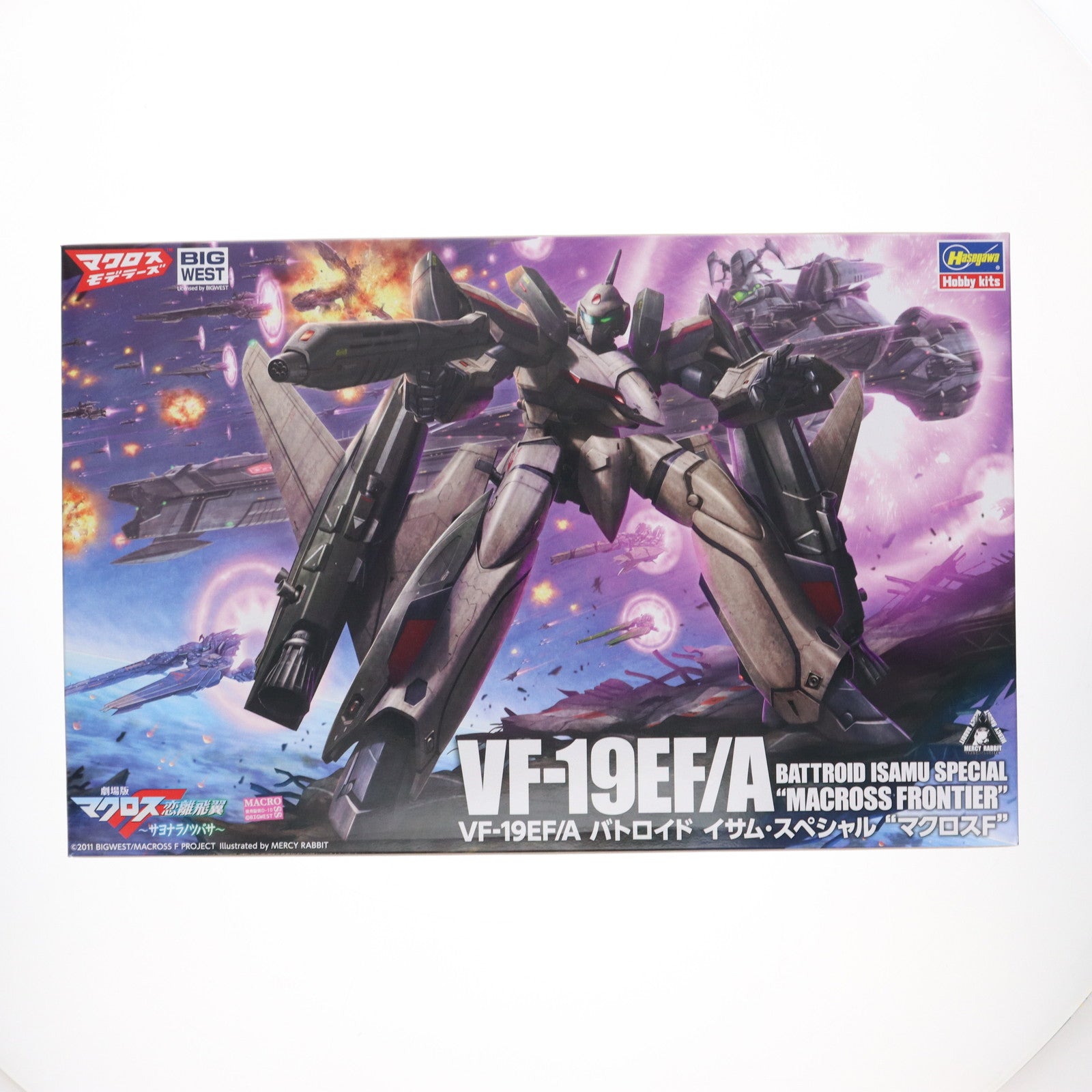 【中古即納】[PTM] 1/72 VF-19EF/A バトロイド イサム・スペシャル 劇場版マクロスF(フロンティア) ～サヨナラノツバサ～ プラモデル(65893) ハセガワ(20250730)