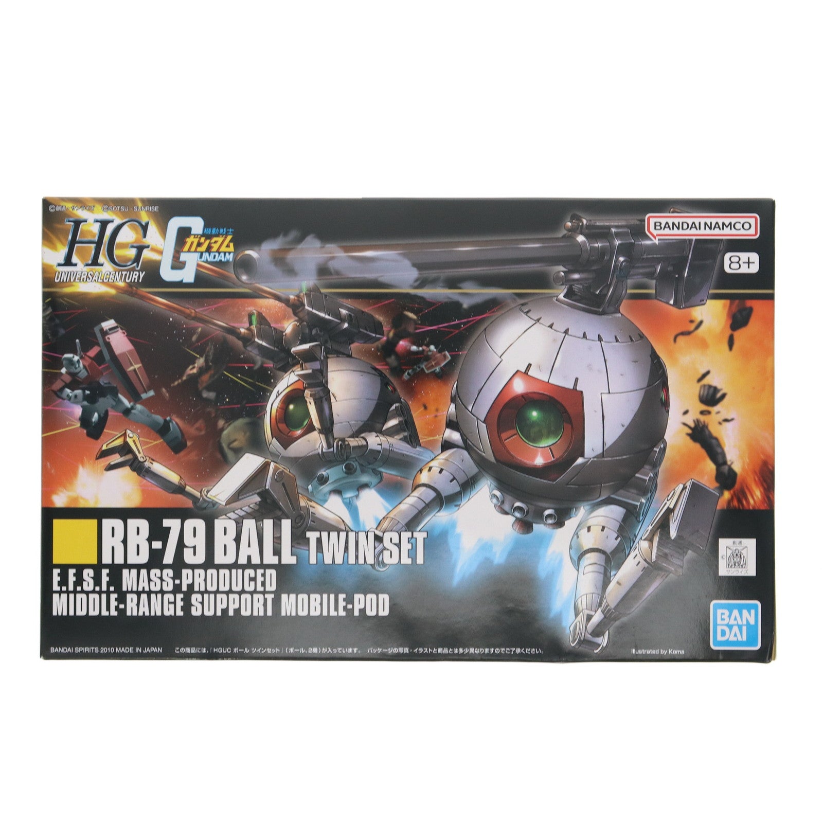 【中古即納】[PTM] (再販) HGUC 1/144 RB-79 ボール ツインセット 機動戦士ガンダム プラモデル バンダイスピリッツ(20250719)