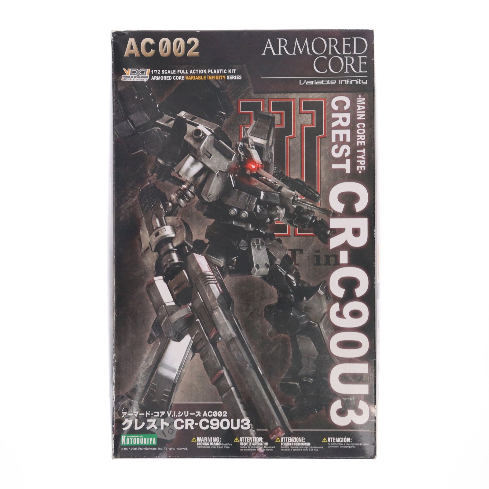【中古即納】[PTM] V.I.シリーズ(ヴァリアブルインフィニティシリーズ) AC-002 1/72 クレスト CR-C90U3 再生産版 ARMORED CORE(アーマード・コア) プラモデル(VI-32) コトブキヤ(20110810)