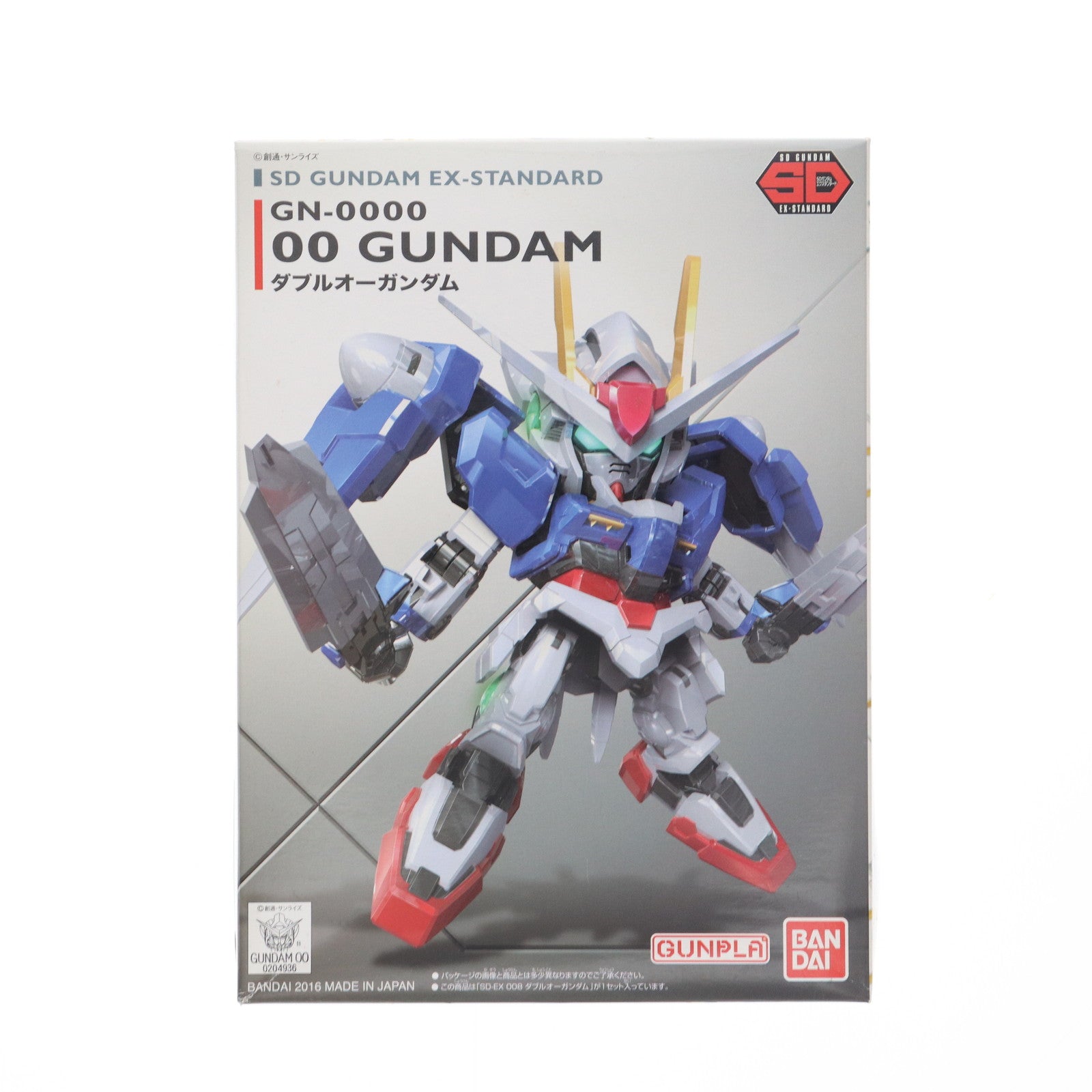 【中古即納】[PTM] SDガンダム EXスタンダード 008 GN-0000 ダブルオーガンダム 機動戦士ガンダム00(ダブルオー) プラモデル(0204936) バンダイ(20171223)