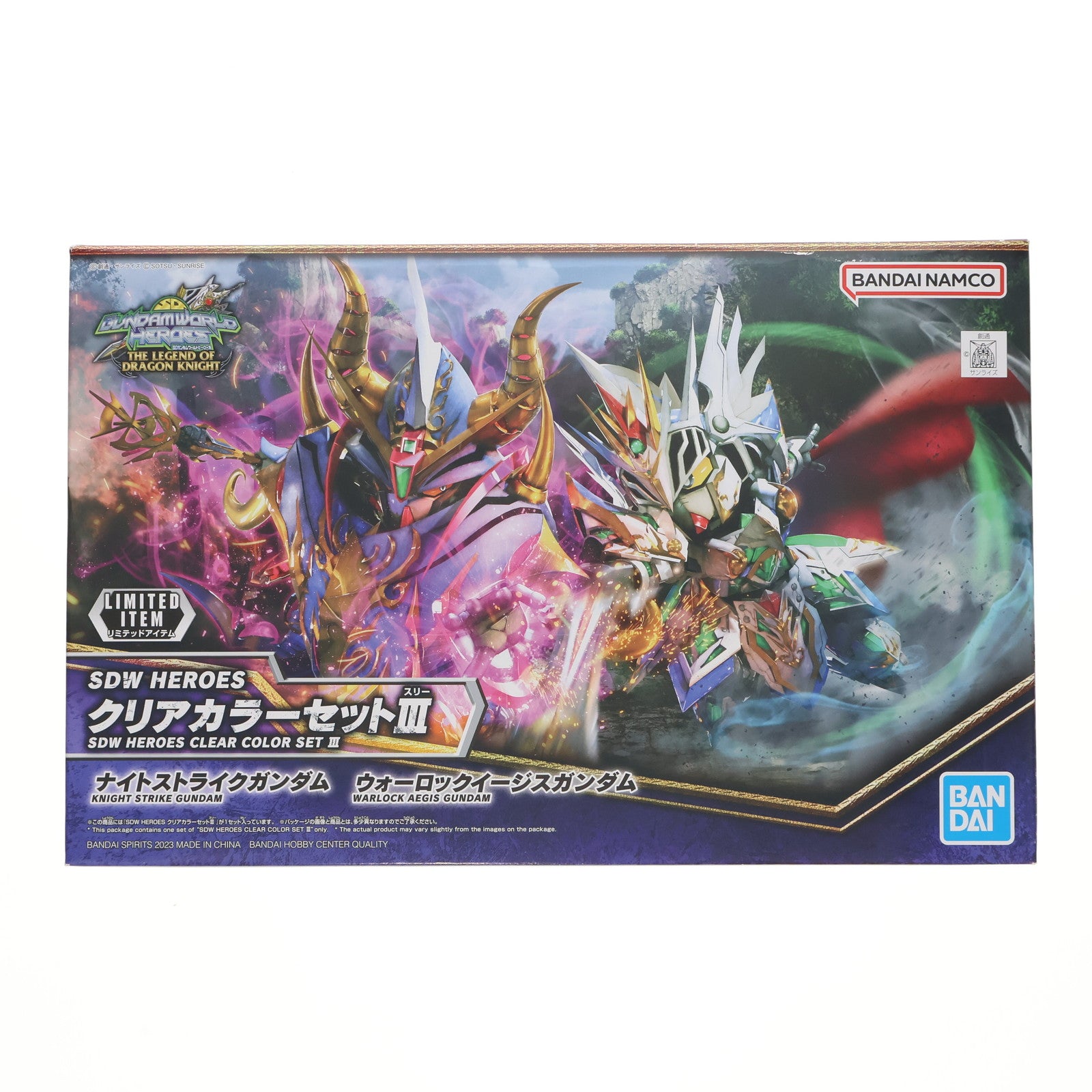 【中古即納】[PTM] イベント限定 SDW HEROES クリアカラーセットIII(2体セット) SDガンダムワールド ヒーローズ THE LEGEND OF DRAGON KNIGHT プラモデル(5065174) バンダイスピリッツ(20230211)