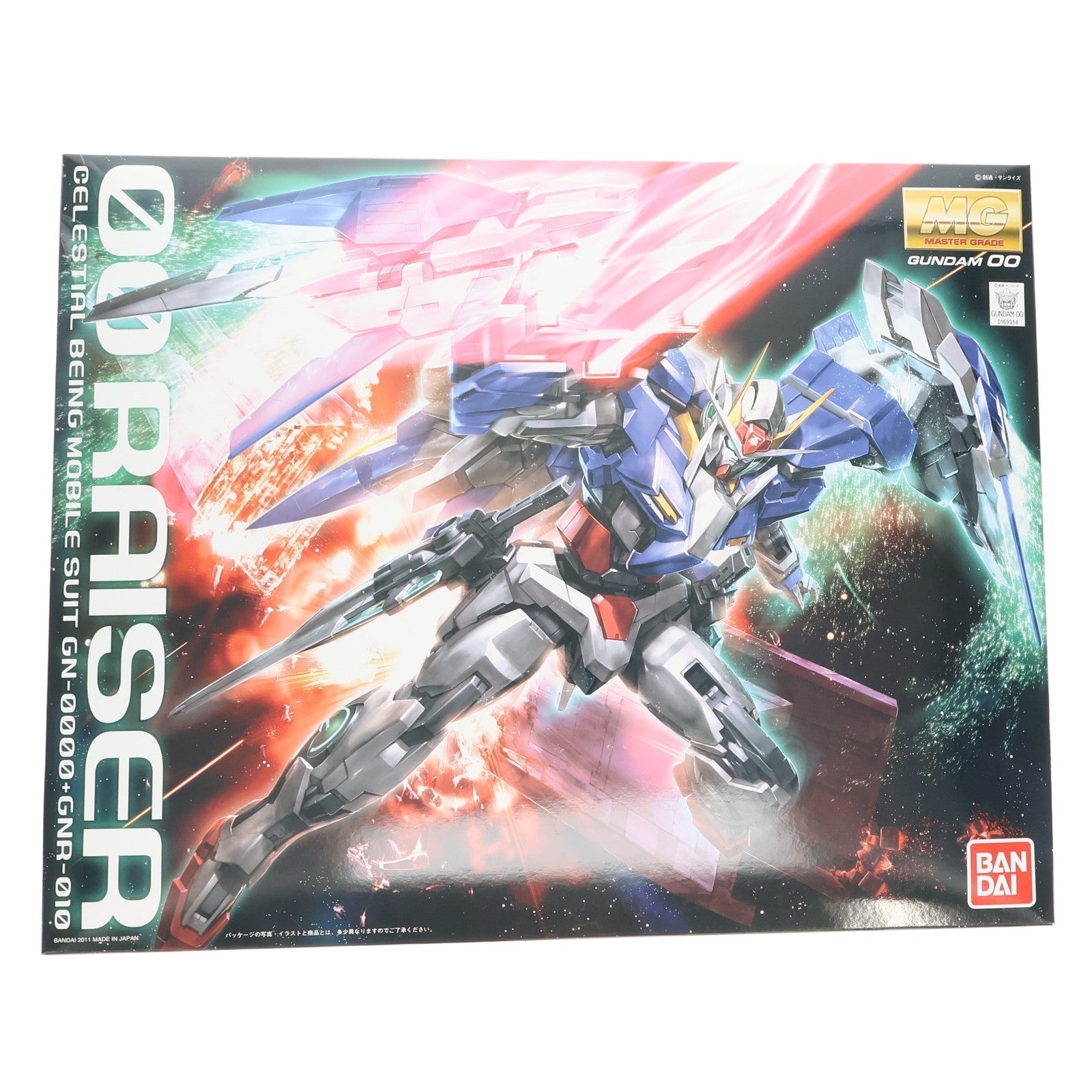 【中古即納】[PTM] MG 1/100 GN-0000+GNR-010 ダブルオーライザー 機動戦士ガンダム00(ダブルオー) プラモデル(0169914) バンダイ(20210920)