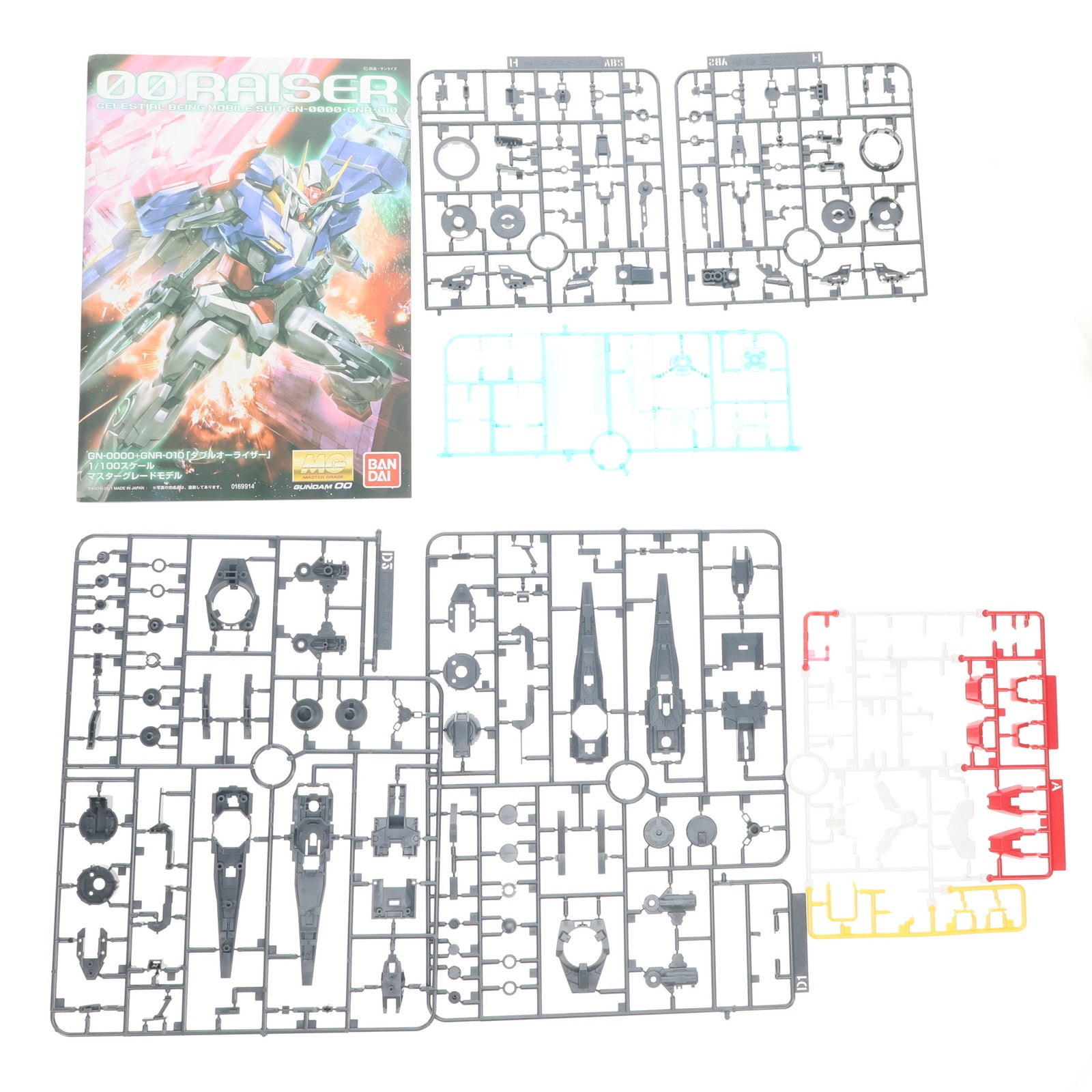 【中古即納】[PTM] MG 1/100 GN-0000+GNR-010 ダブルオーライザー 機動戦士ガンダム00(ダブルオー) プラモデル(0169914) バンダイ(20210920)