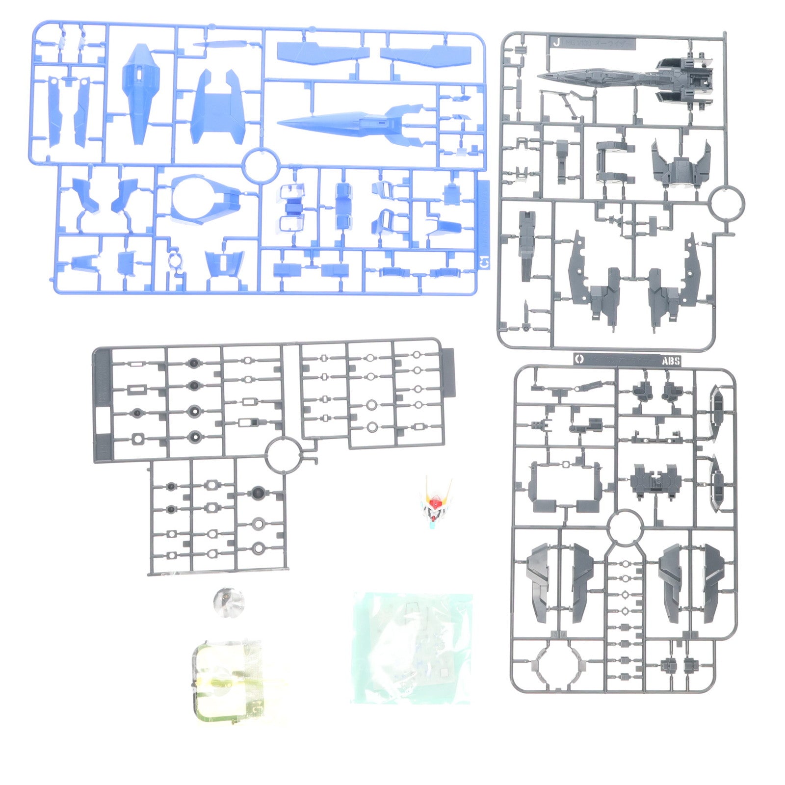 【中古即納】[PTM] MG 1/100 GN-0000+GNR-010 ダブルオーライザー 機動戦士ガンダム00(ダブルオー) プラモデル(0169914) バンダイ(20210920)