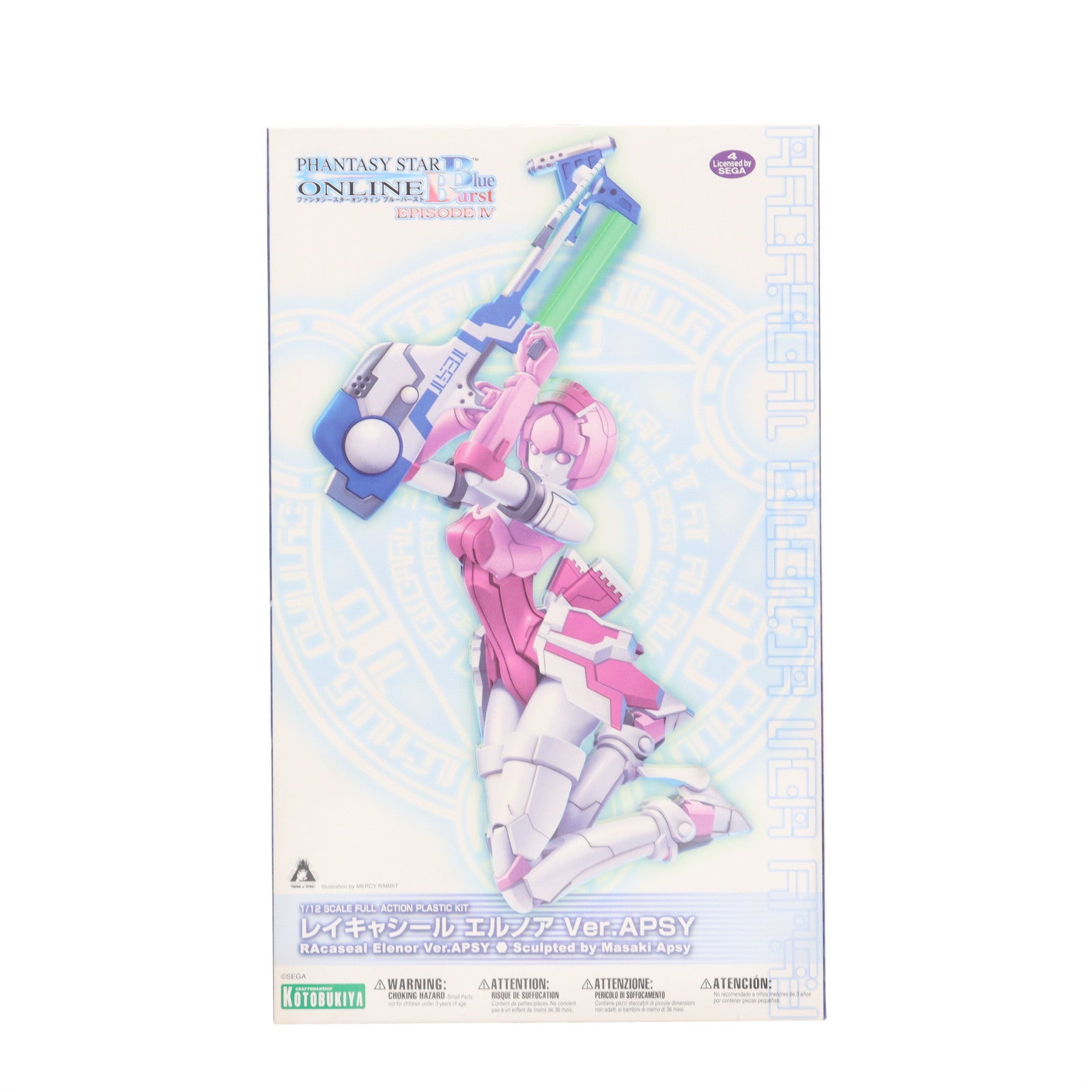 【中古即納】[PTM] 1/12 レイキャシール エルノア Ver.APSY ファンタシースターオンライン ブルーバースト プラモデル(KP149) コトブキヤ(20110525)