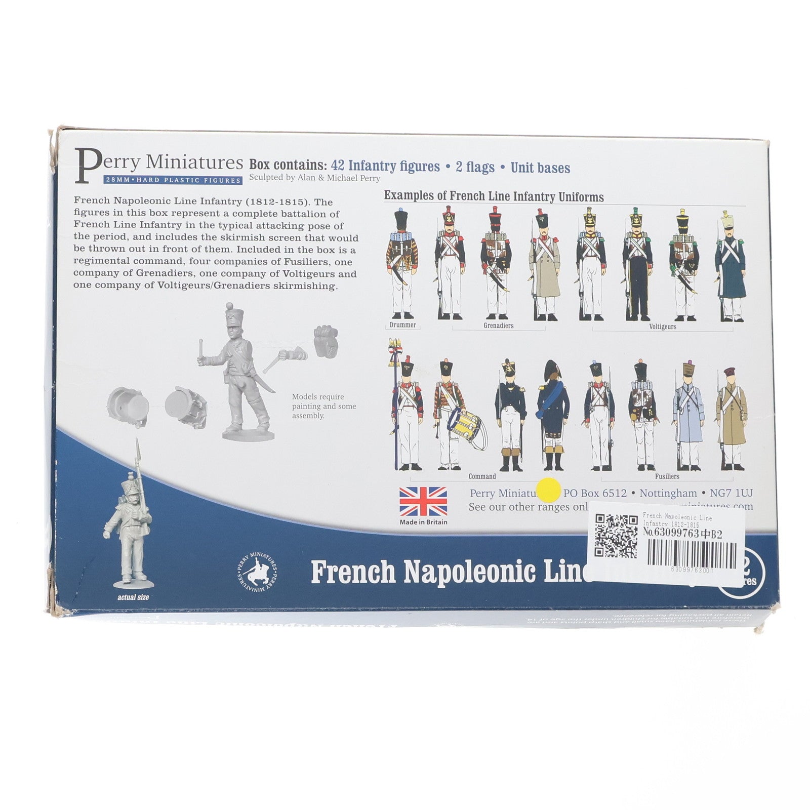 【中古即納】[PTM] French Napoleonic Line Infantry 1812-1815 プラモデル Perry Miniatures(19991231)