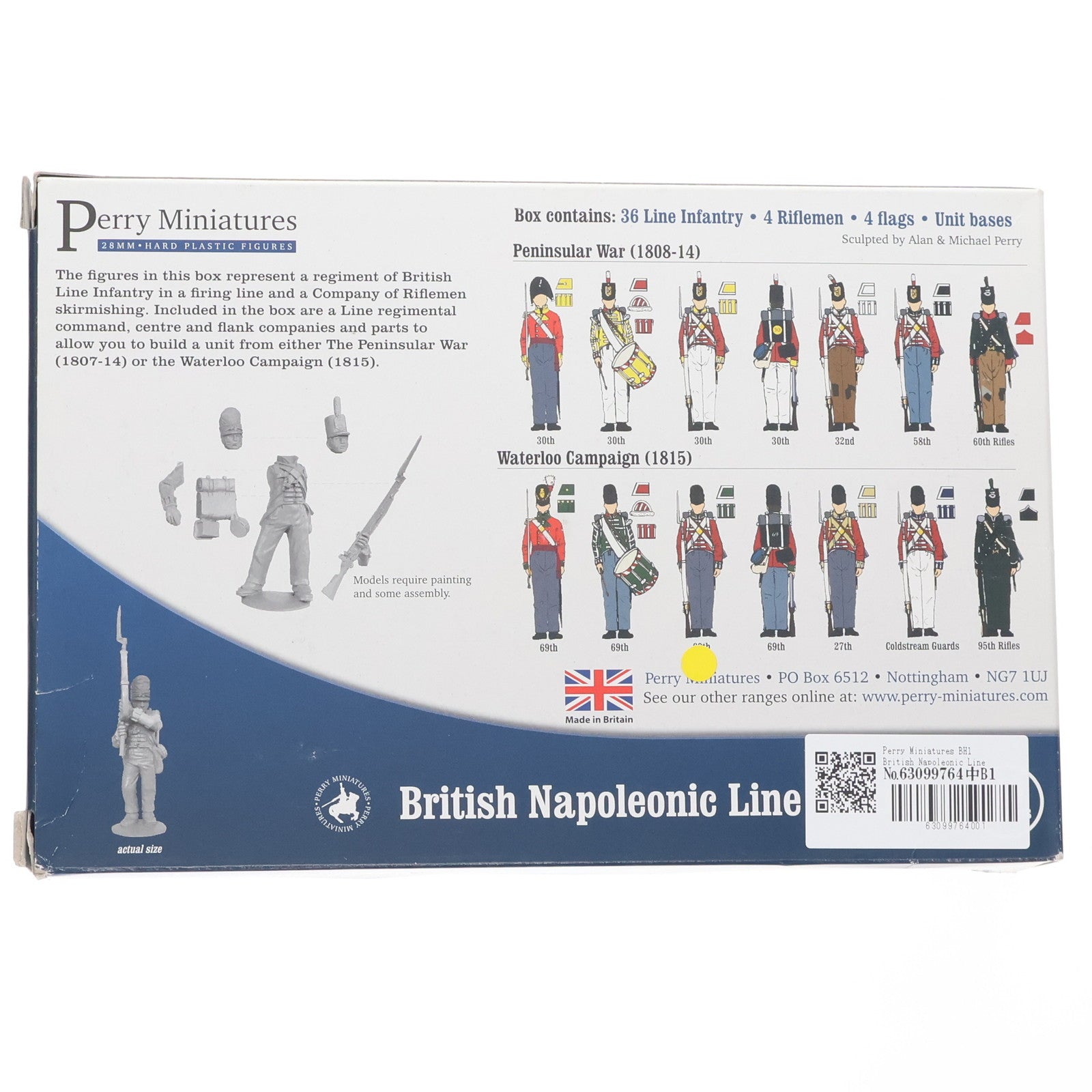 【中古即納】[PTM] British Napoleonic Line Infantry 1808-1815 プラモデル Perry Miniatures(19991231)