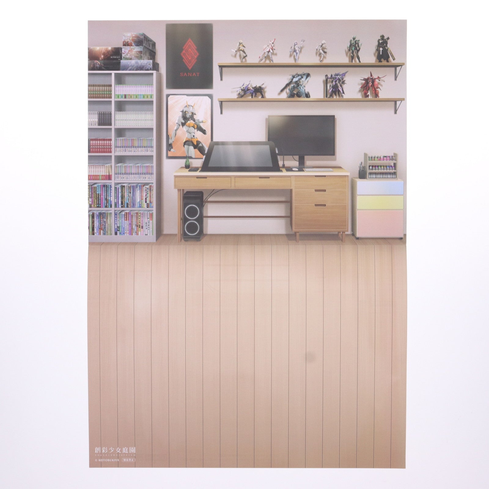 【中古即納】[PTM] 背景シート付属 コトブキヤショップ限定 創彩少女庭園 1/10 小石川エマ【聖アイリス女学園高等部・夏服】 ドリーミングスタイル ワンダーランドプリンセス プラモデル(JK048) コトブキヤ(20240730)