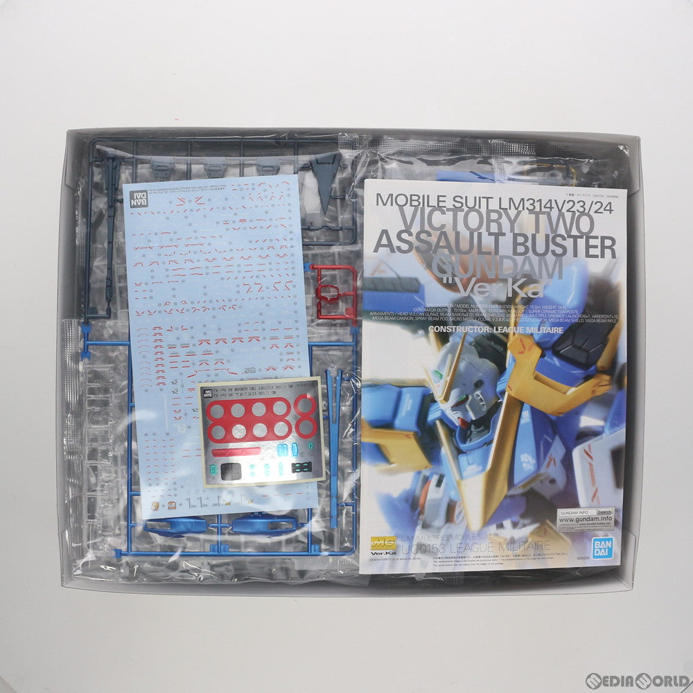 【中古即納】[PTM] ガンダムベース限定 MG 1/100 LM314V23/24 V2アサルトバスターガンダムVer.Ka チタニウムフィニッシュ 機動戦士Vガンダム プラモデル(5058990) バンダイスピリッツ(20200530)