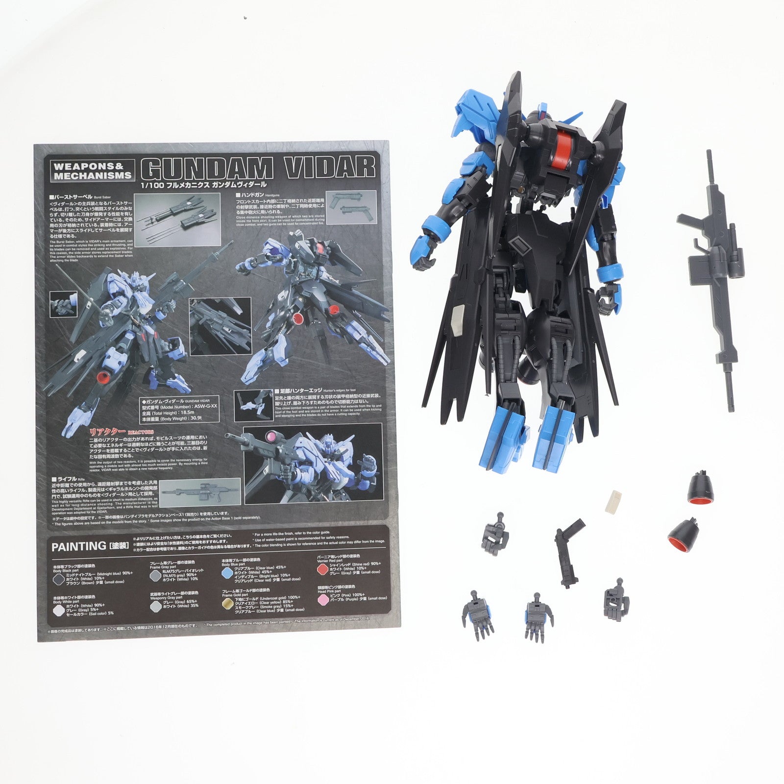 【中古即納】[PTM] フルメカニクス 1/100 ガンダムヴィダール 機動戦士ガンダム 鉄血のオルフェンズ プラモデル(0212195) バンダイスピリッツ(20190920)
