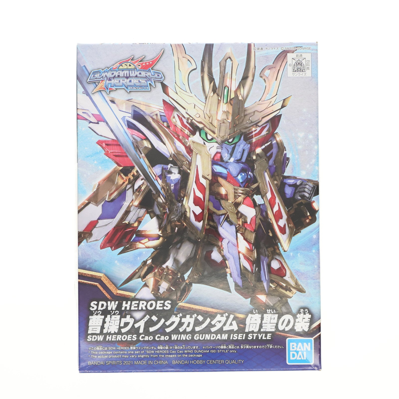 【中古即納】[PTM] (再販) SDW HEROES 曹操ウイングガンダム 倚聖の装(ソウソウウイングガンダム イセイノソウ) SDガンダムワールド ヒーローズ プラモデル(2568791) バンダイスピリッツ(20230613)