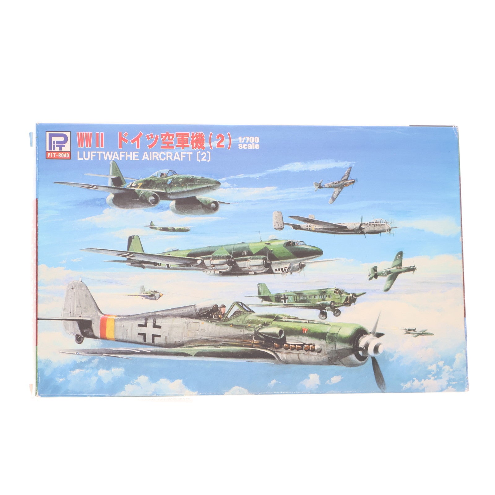 【中古即納】[PTM] スカイウェーブシリーズ 1/700 WWII ドイツ空軍機2(32機セット) プラモデル(S19) ピットロード(20151125)