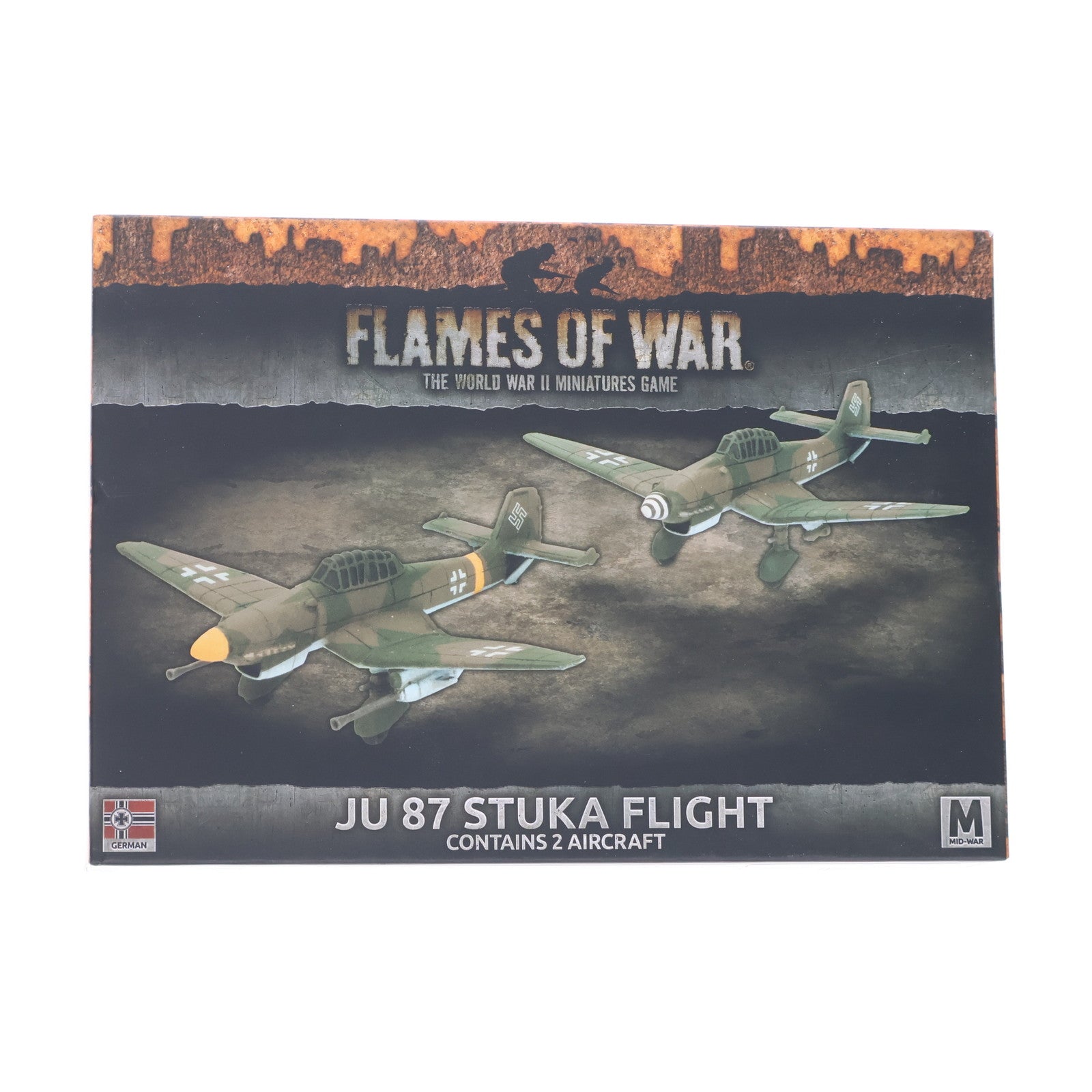 【中古即納】[PTM] 1/144 JU 87 STUKA FLIGHT Flames of War(フレイムズ・オブ・ウォー) プラモデル(GBX120) Battlefront Miniatures(20220328)