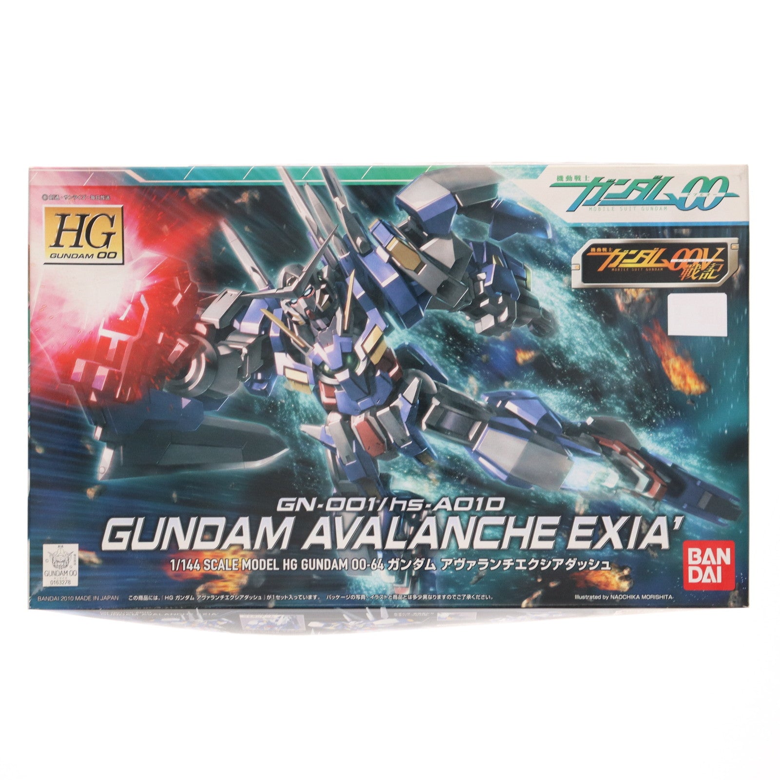 【中古即納】[PTM] HG 1/144 GN-001/hs-A010 ガンダム アヴァランチエクシアダッシュ 機動戦士ガンダム00V(ダブルオーブイ)戦記 プラモデル(0163278) バンダイ(20181109)
