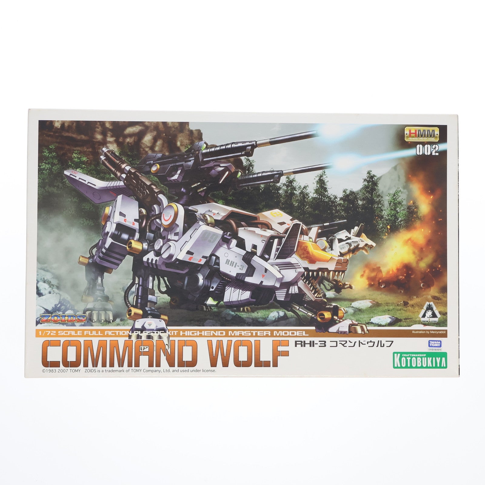 【中古即納】[PTM] HMM 1/72 RHI-3 コマンドウルフ ZOIDS(ゾイド) プラモデル(ZD-03) コトブキヤ(20111011)