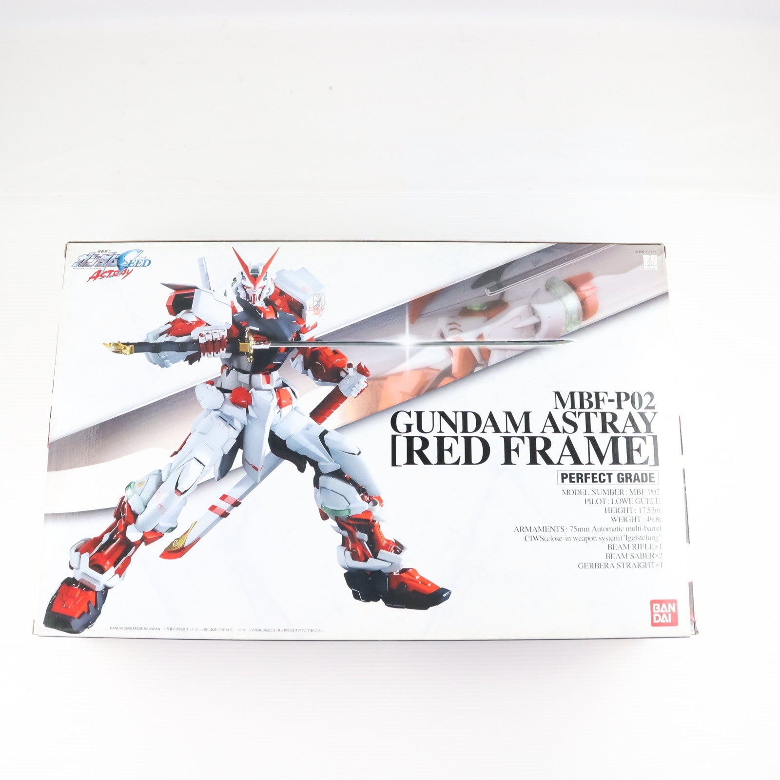 【中古即納】[PTM] PG 1/60 MBF-P02 ガンダムアストレイ レッドフレーム 機動戦士ガンダムSEED ASTRAY(シード アストレイ) プラモデル(2038041) バンダイ(20090327)