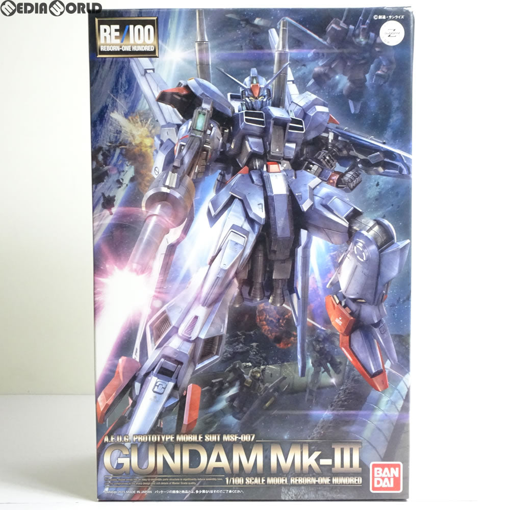 【中古即納】[PTM] RE/100 1/100 ガンダムMk-III 機動戦士Zガンダム MSV プラモデル(2279783) バンダイ(20150124)