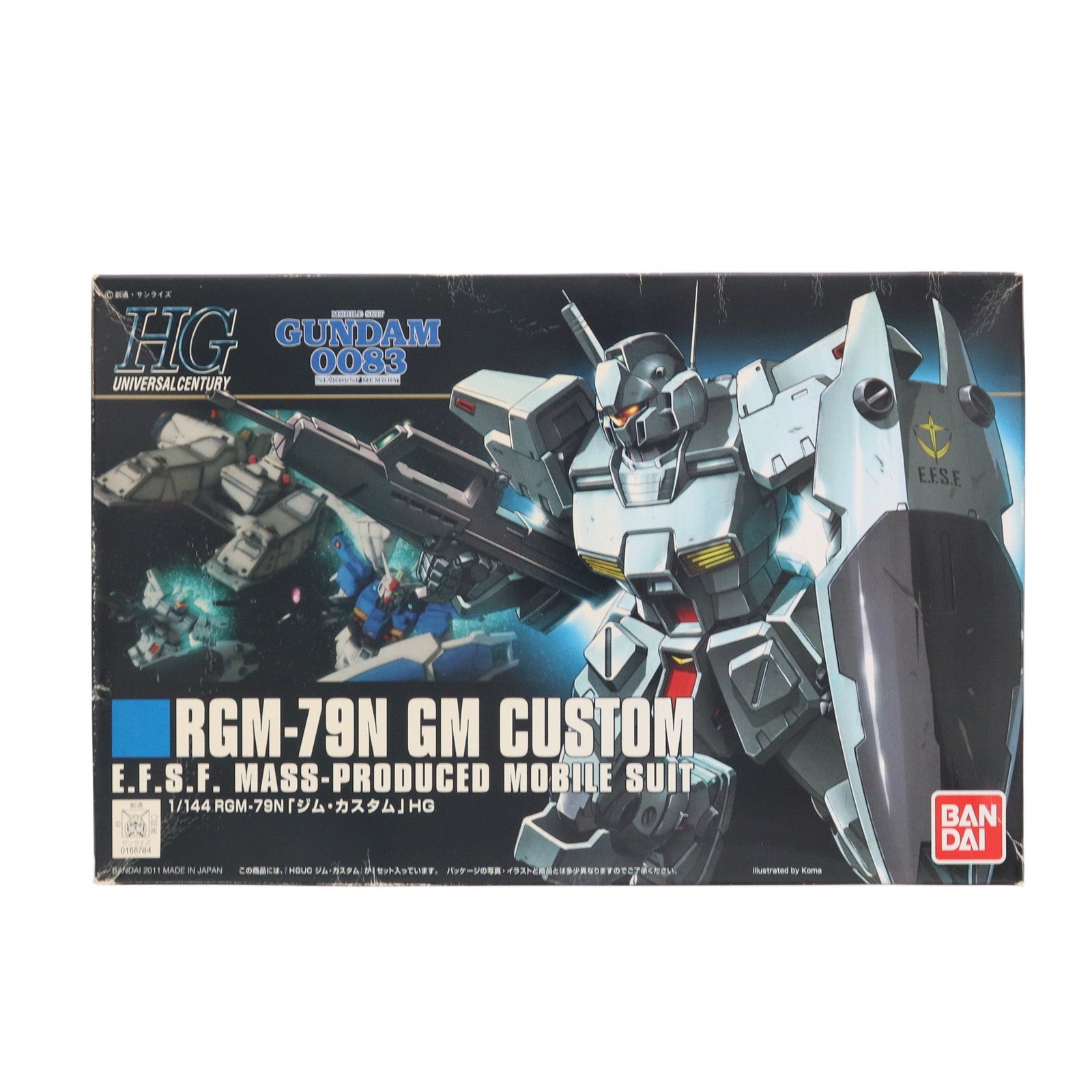 【中古即納】[PTM] HGUC 1/144 RGM-79N ジム・カスタム 機動戦士ガンダム0083 STARDUST MEMORY(スターダストメモリー) プラモデル(0166784) バンダイ(20180411)