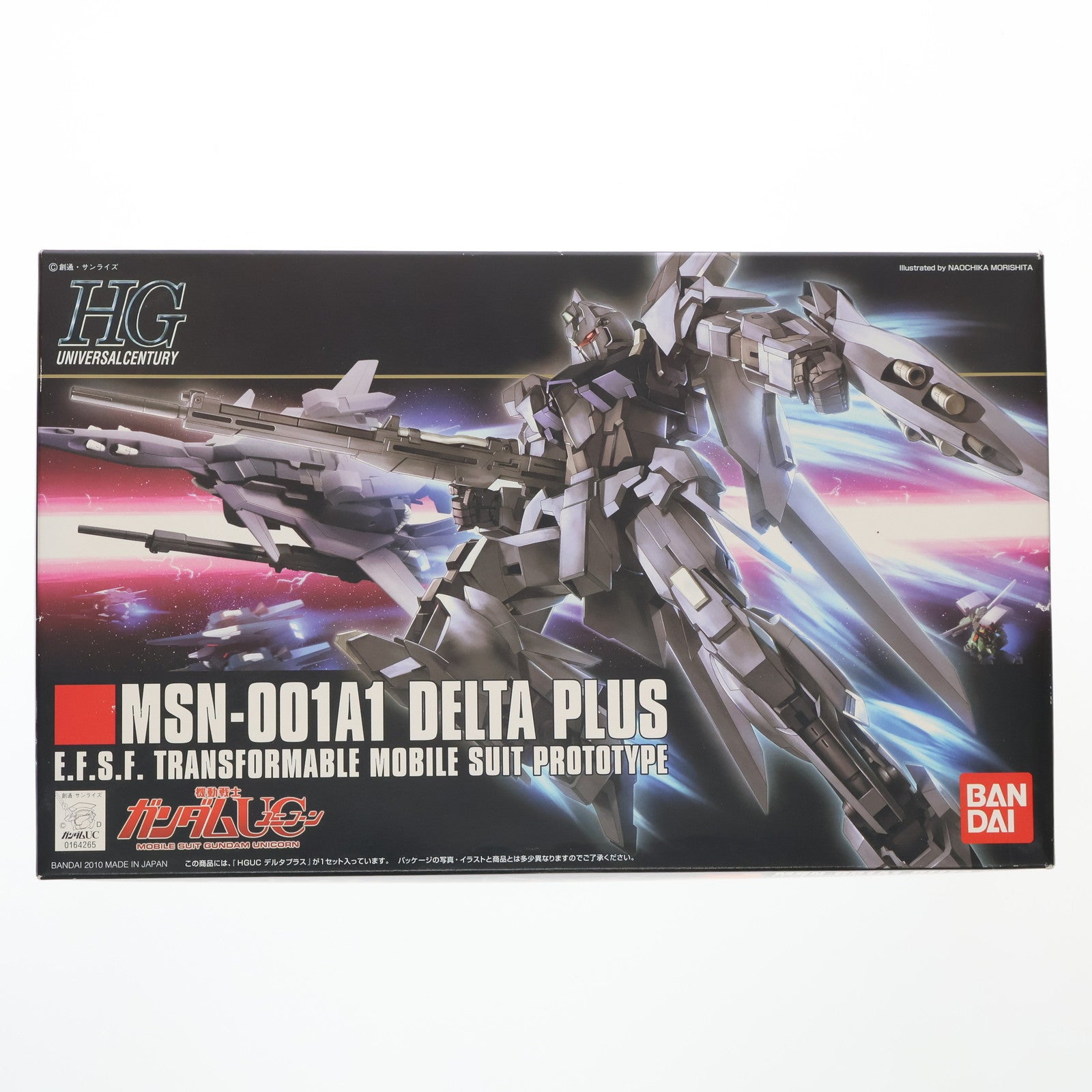 【中古即納】[PTM] HGUC 1/144 デルタプラス 機動戦士ガンダムUC(ユニコーン) プラモデル(0164265) バンダイ(20190730)