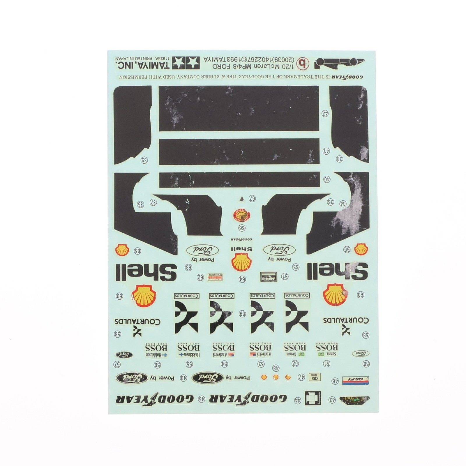 【中古即納】[PTM] グランプリコレクション No.39 1/20 マクラーレン MP4/8フォード ディスプレイモデル プラモデル(20039) タミヤ(19991231)