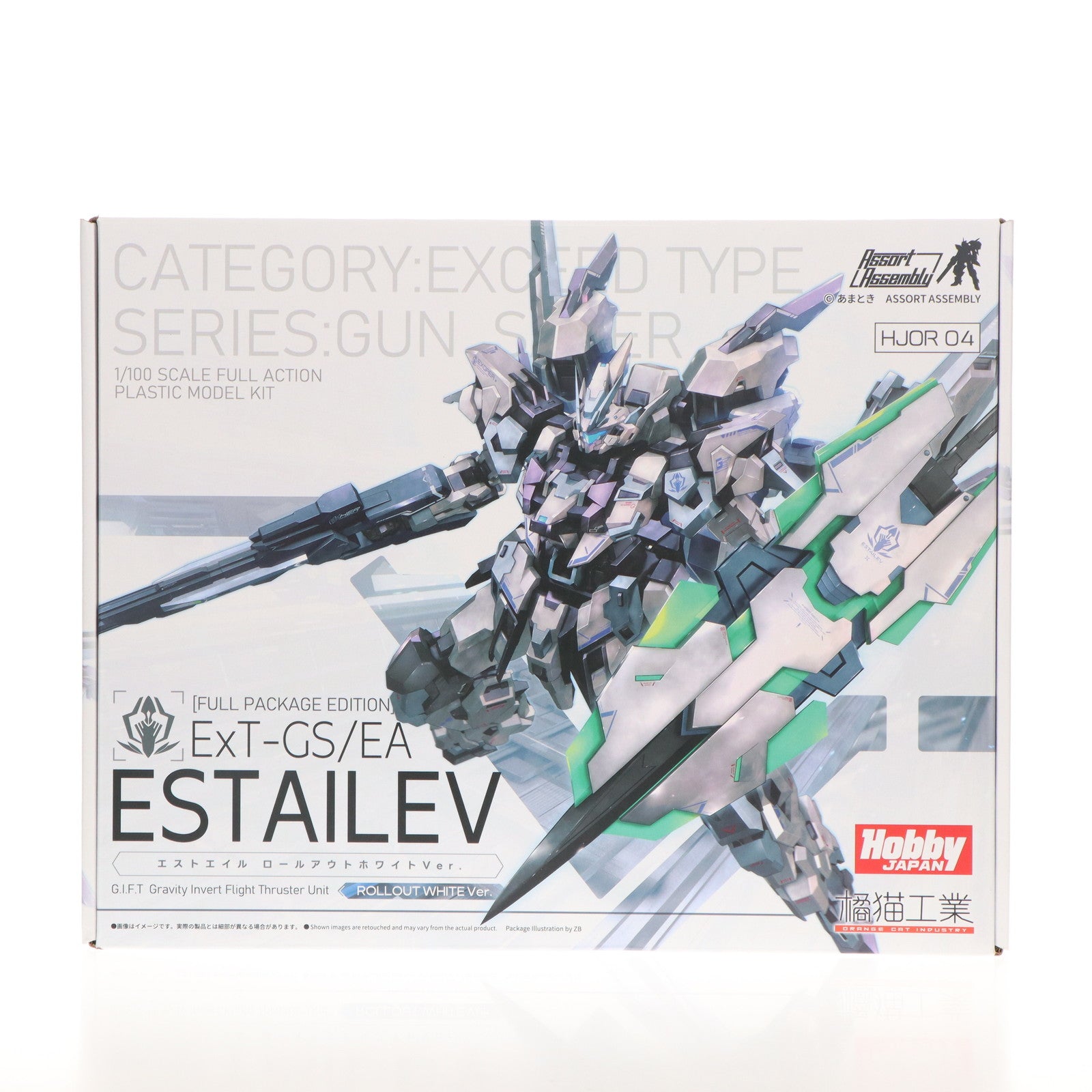 【中古即納】[PTM] 特典クリアーパーツ無し 1/100 エストエイル ロールアウトホワイトVer. プラモデル(HJOR04) ホビージャパン/橘猫工業(ORANGE CAT INDUSTRY)(20241213)
