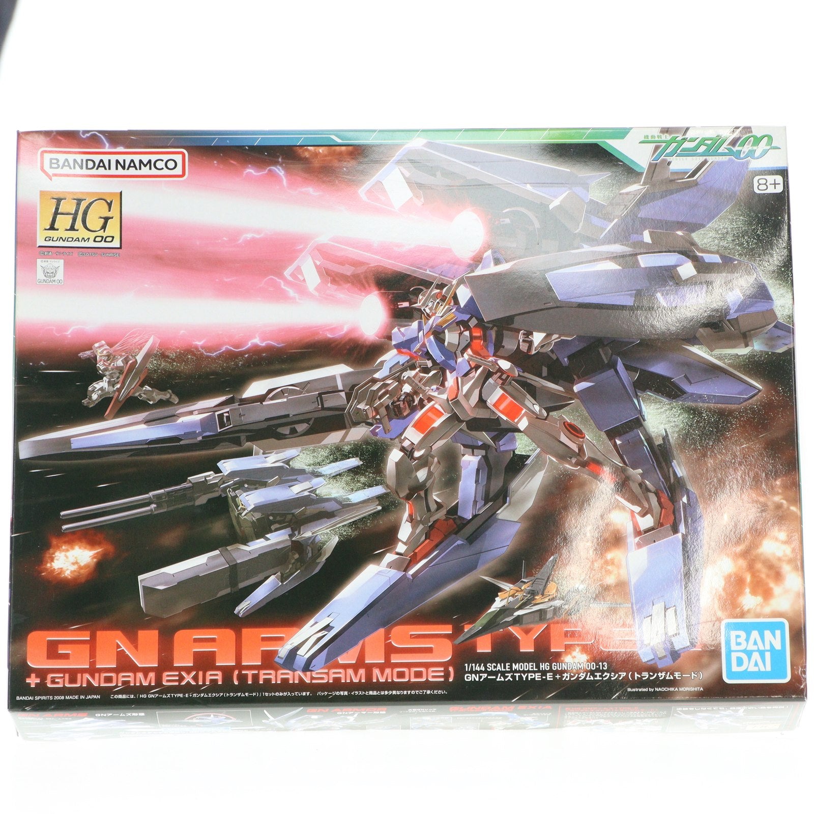 【中古即納】[PTM] (再販) HG 1/144 GNアームズタイプE+ガンダムエクシア(トランザムモード) 機動戦士ガンダム00(ダブルオー) プラモデル バンダイスピリッツ(20241120)