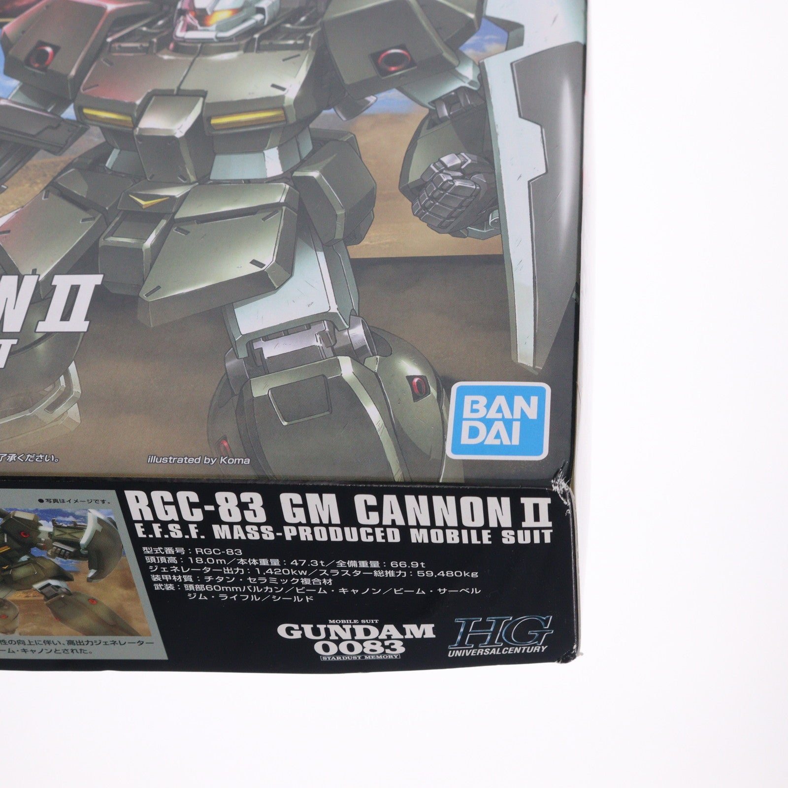 【中古即納】[PTM] (再販) HGUC 1/144 RGC-83 ジム・キャノンII 機動戦士ガンダム0083 STARDUST MEMORY(スターダストメモリー) プラモデル(5061821) バンダイスピリッツ(20240919)