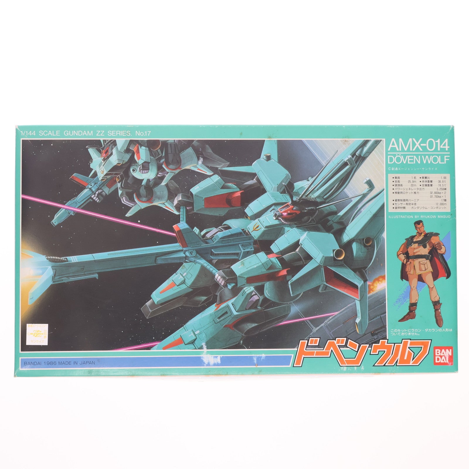 【中古即納】[PTM] 1/144 AMX-014 ドーベンウルフ 機動戦士ガンダムZZ(ダブルゼータ) プラモデル(0007129) バンダイ(19991231)