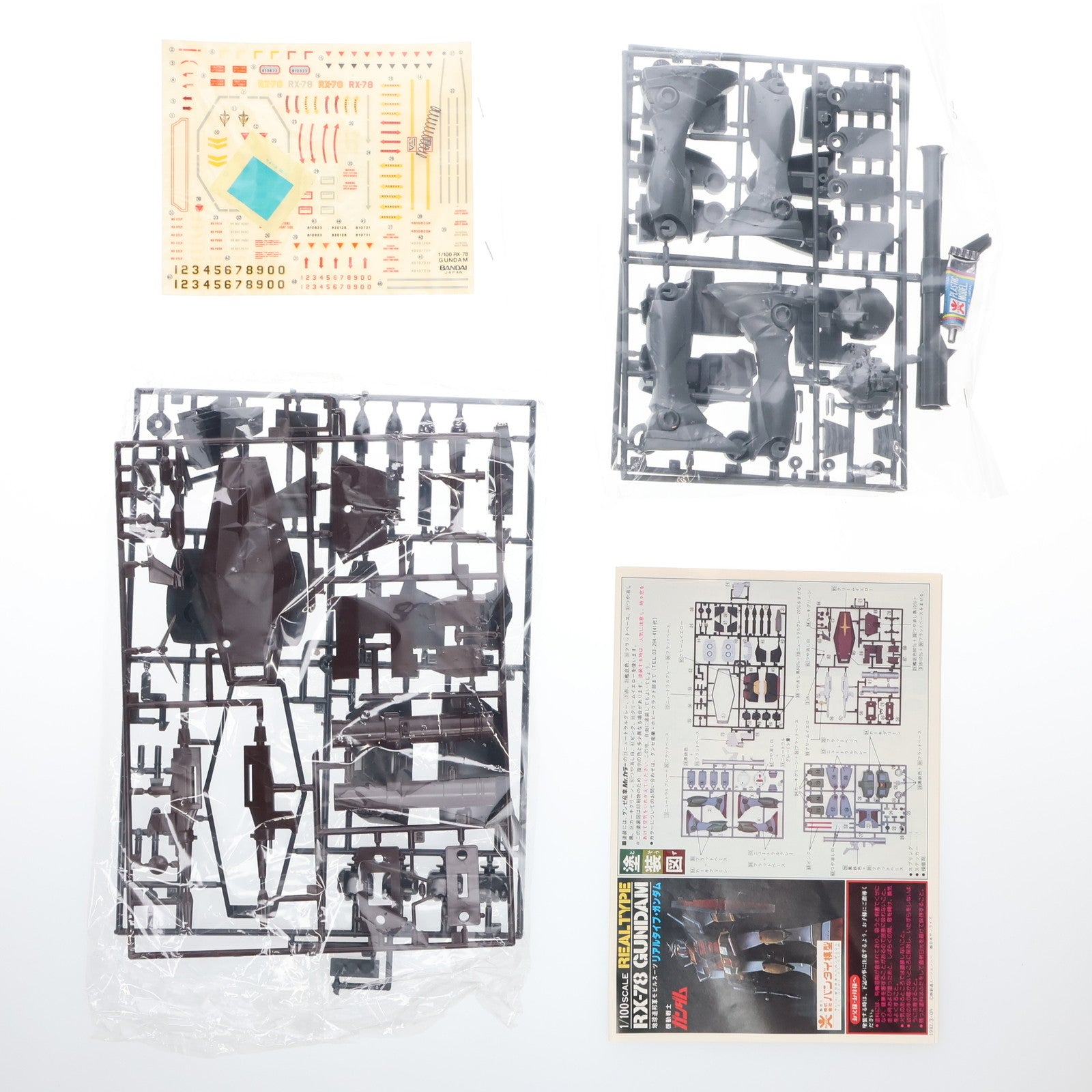 【中古即納】[PTM] (JAN無し版) 1/100 RX-78 リアルタイプ ガンダム 機動戦士ガンダム プラモデル(36269) バンダイ(19820328)