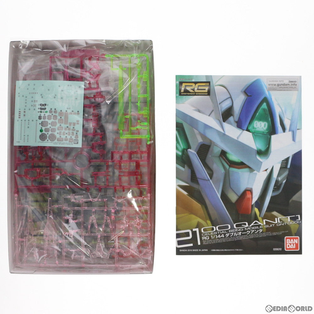【中古即納】[PTM] ガンダムベース限定 RG 1/144 GNT-0000 ダブルオークアンタ(トランザムクリア) ガンダムベースロゴ入り台座付 劇場版 機動戦士ガンダム00(ダブルオー) -A wakening of the Trailblazer- プラモデル(5060608) バンダイスピリッツ(20201112)