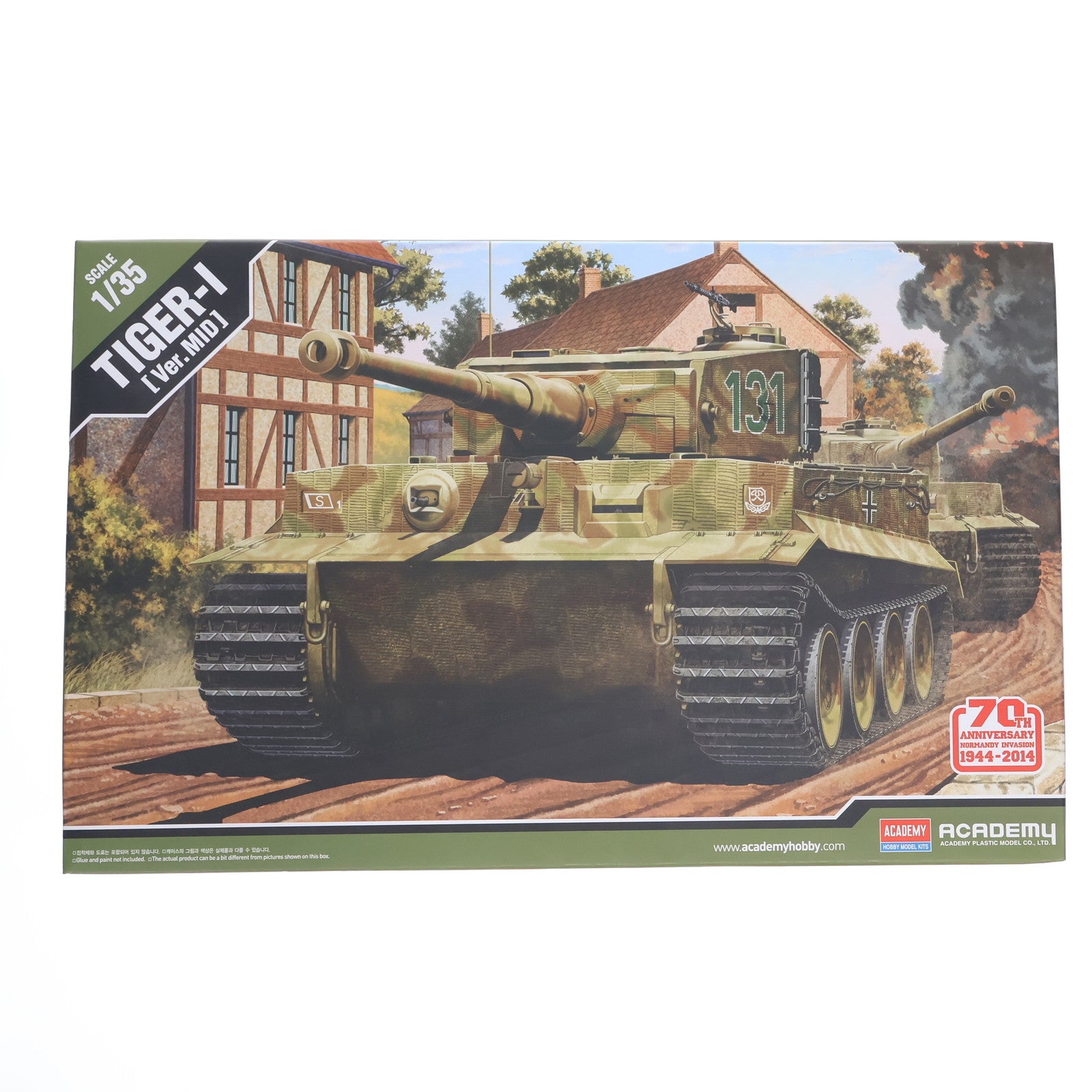 【中古即納】[PTM] 1/35 TIGER-I Ver.MID 70TH ANNIVERSARY NORMANDY INVASION 1944-2014 プラモデル(13287) アカデミー(20141001)