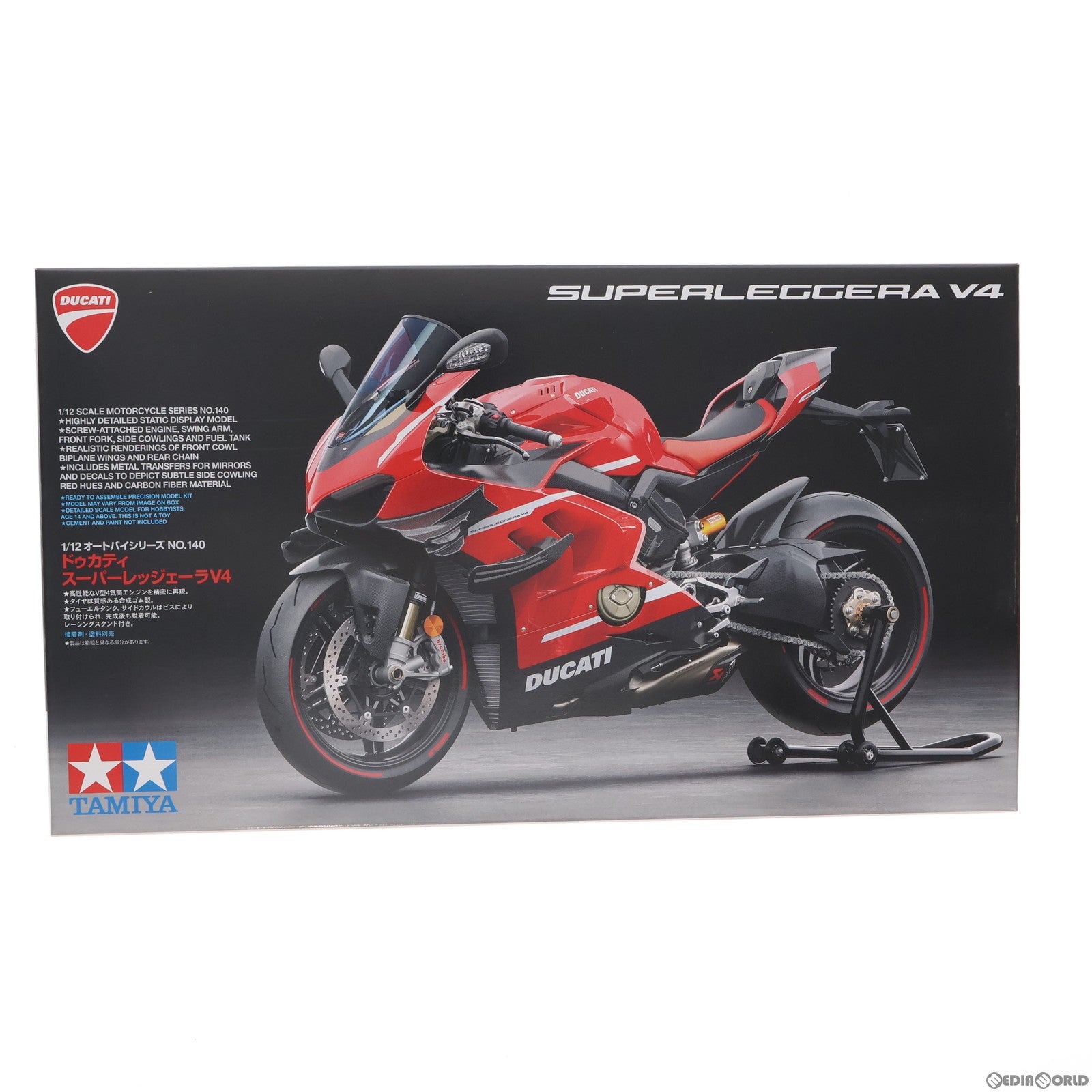 【中古即納】[PTM] オートバイシリーズ No.140 1/12 ドゥカティ スーパーレッジェーラV4 プラモデル(14140) タミヤ(20221007)