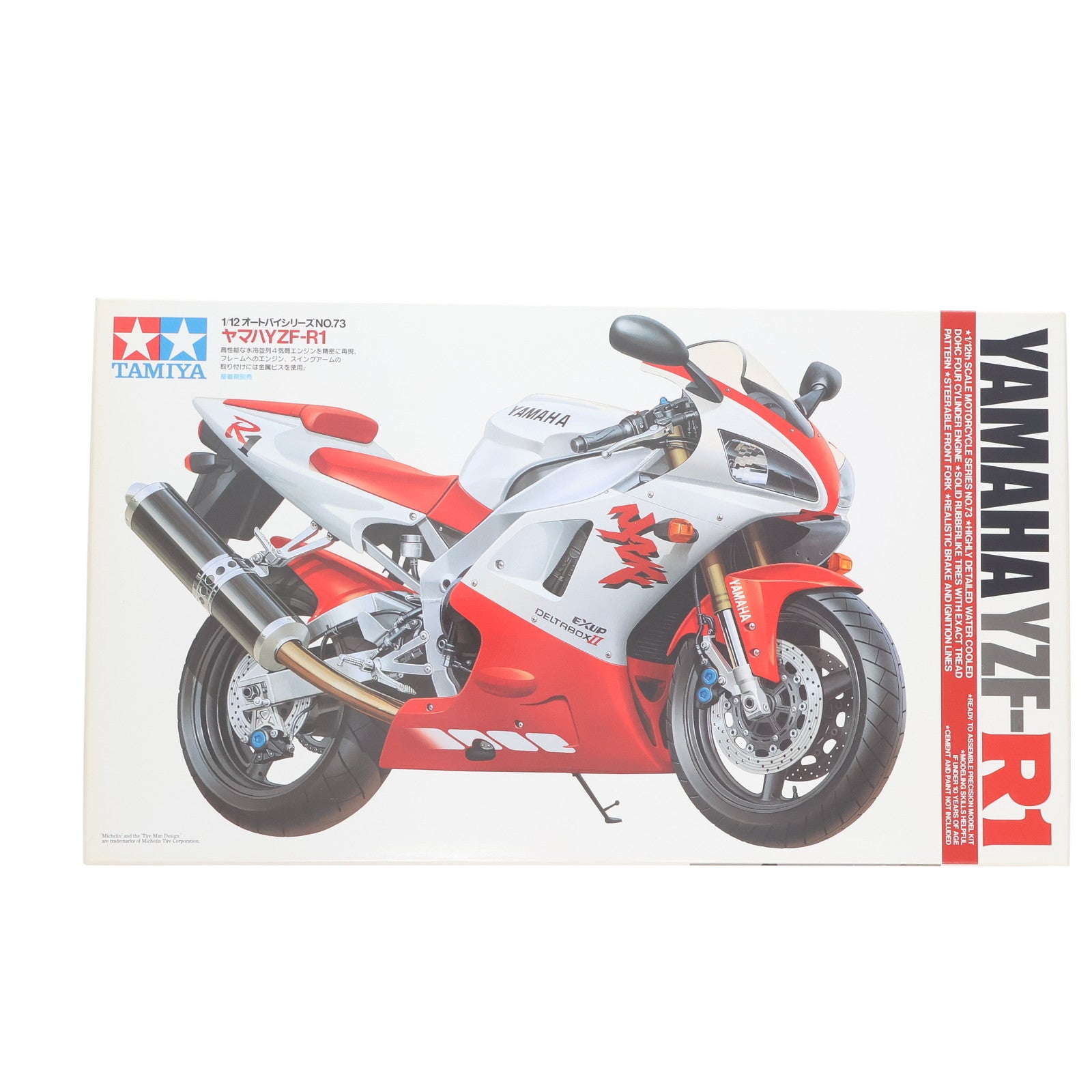 【中古即納】[PTM] オートバイシリーズ No.73 1/12 ヤマハ YZF-R1 プラモデル(14073) タミヤ(19981228)