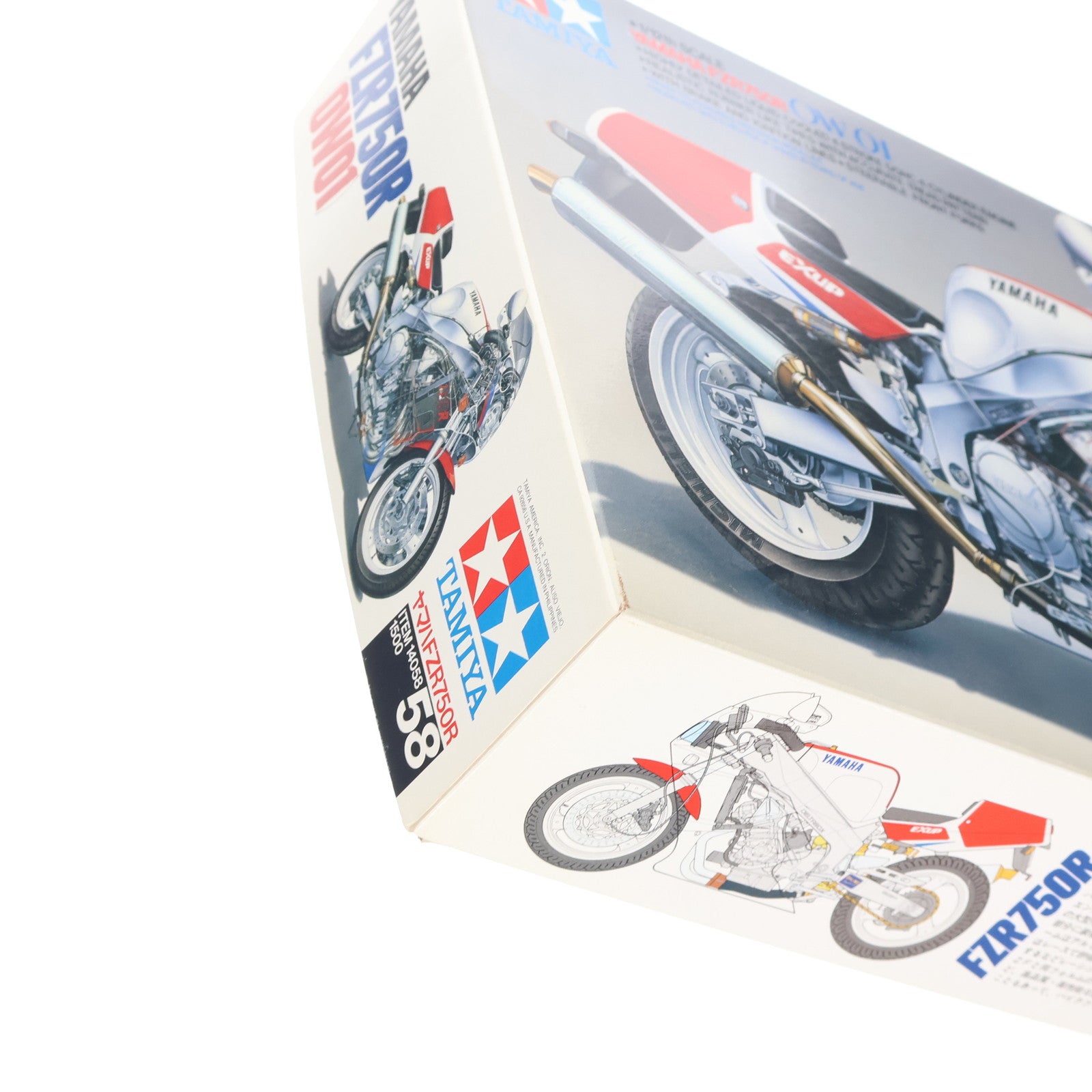 【中古即納】[PTM] オートバイシリーズ No.58 1/12 ヤマハ FZR750R(OW01) ディスプレイモデル プラモデル(14058) タミヤ(19991231)
