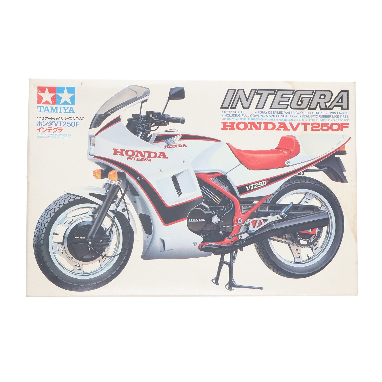 【中古即納】[PTM] オートバイシリーズ No.30 1/12 ホンダ VT250F インテグラ ディスプレイモデル プラモデル(1430) タミヤ(19991231)