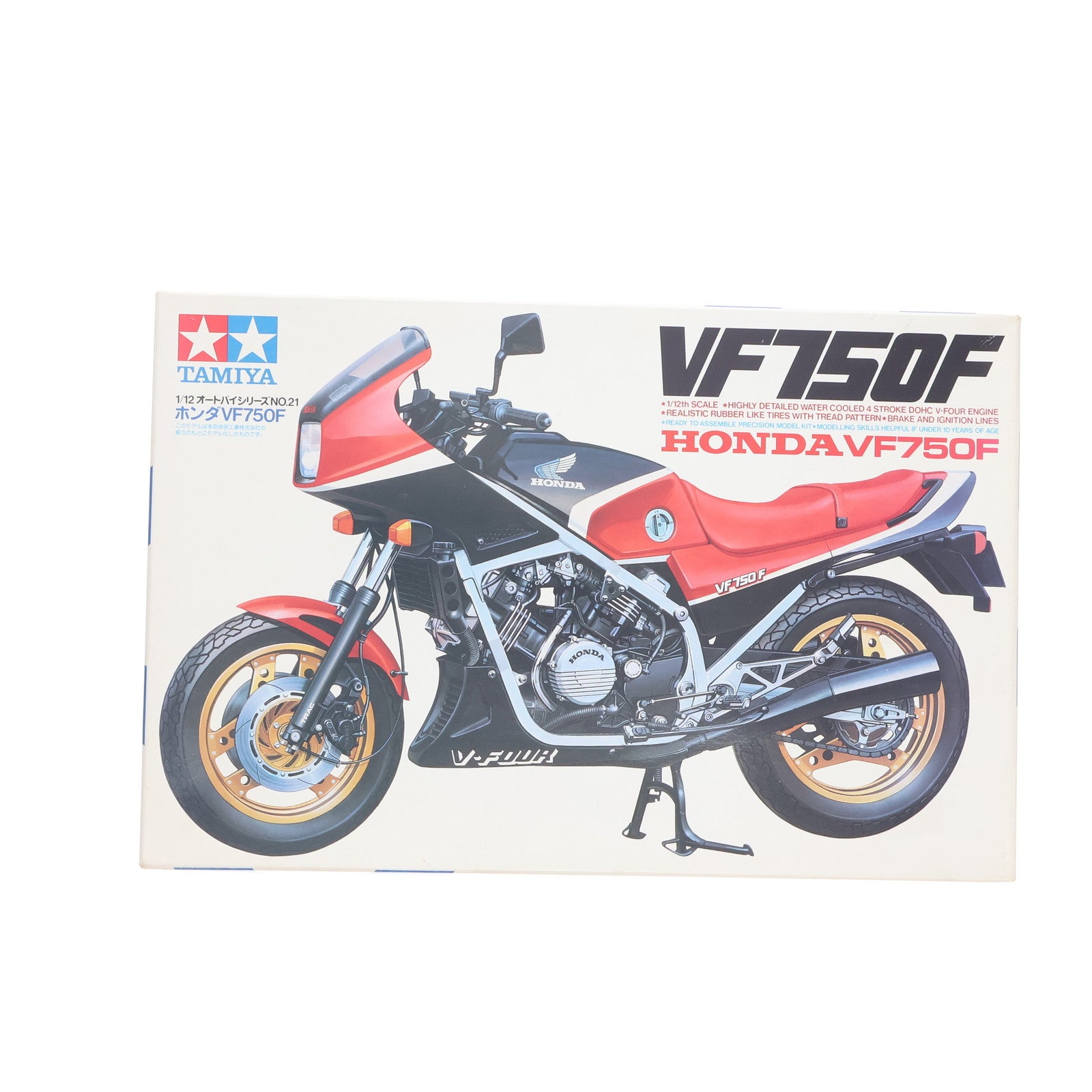 【中古即納】[PTM] オートバイシリーズ No.21 1/12 ホンダ VF750F ディスプレイモデル プラモデル(1421) タミヤ(19991231)