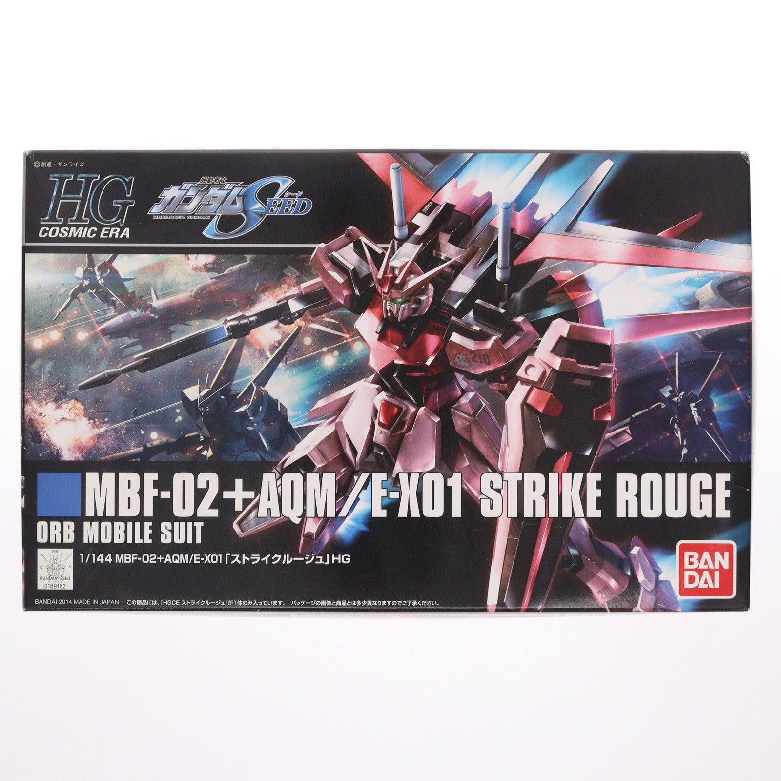 【中古即納】[PTM] HGCE 1/144 MBF-02+AQM/E-X01 ストライクルージュ 機動戦士ガンダムSEED(シード) シリーズ No.176 プラモデル(0189162) バンダイ(20180824)