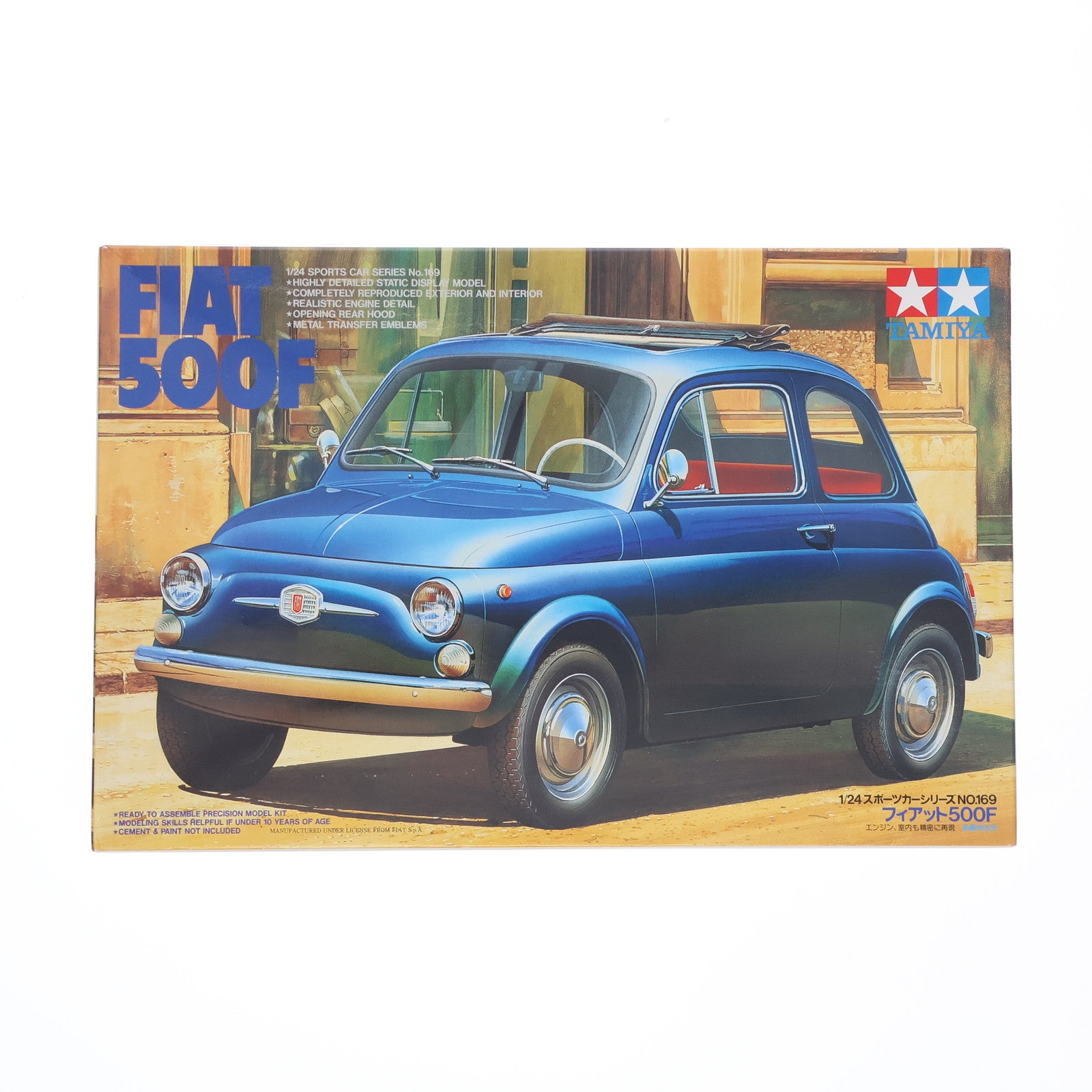【中古即納】[PTM] スポーツカーシリーズ No.169 1/24 フィアット500F ディスプレイモデル プラモデル(24169) タミヤ(19960430)