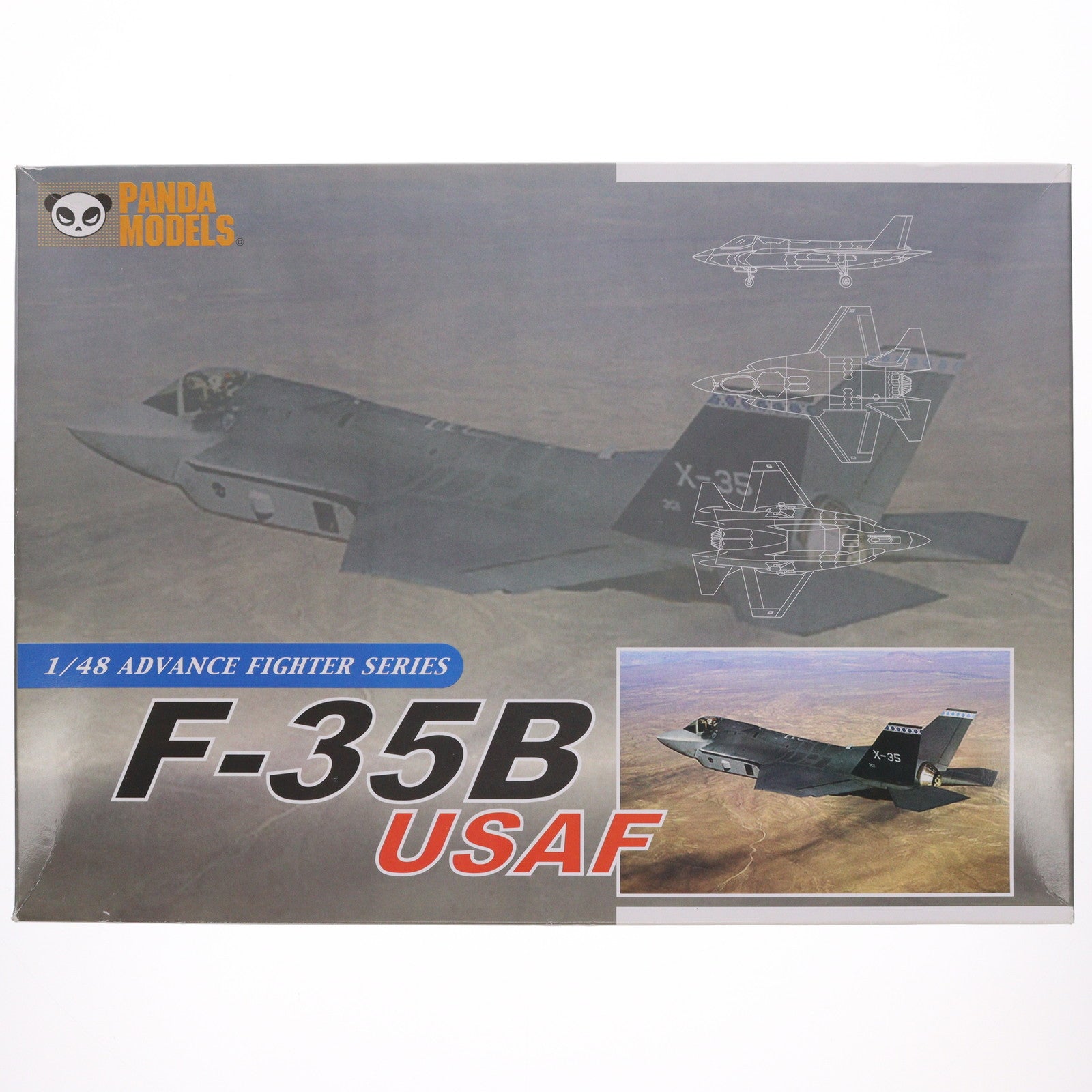 【中古即納】[PTM] ADVANCE FIGHTER SERIES 1/48 F-35B USAF プラモデル(48001) PANDA MODELS(パンダモデルズ)(19991231)