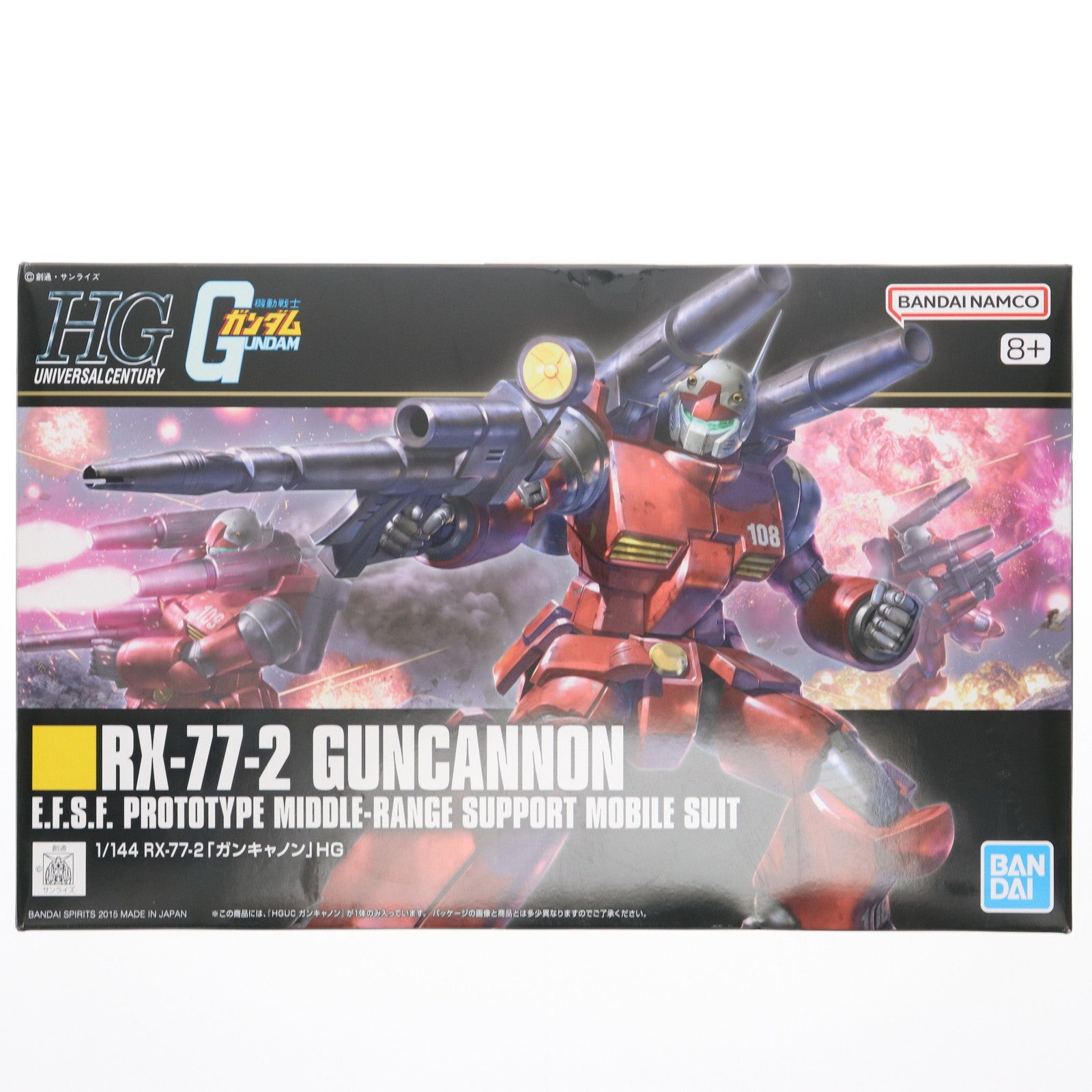 【中古即納】[PTM] (再々販) HGUC 1/144 RX-77-2 ガンキャノン 機動戦士ガンダム プラモデル(0196715) バンダイスピリッツ(20251011)