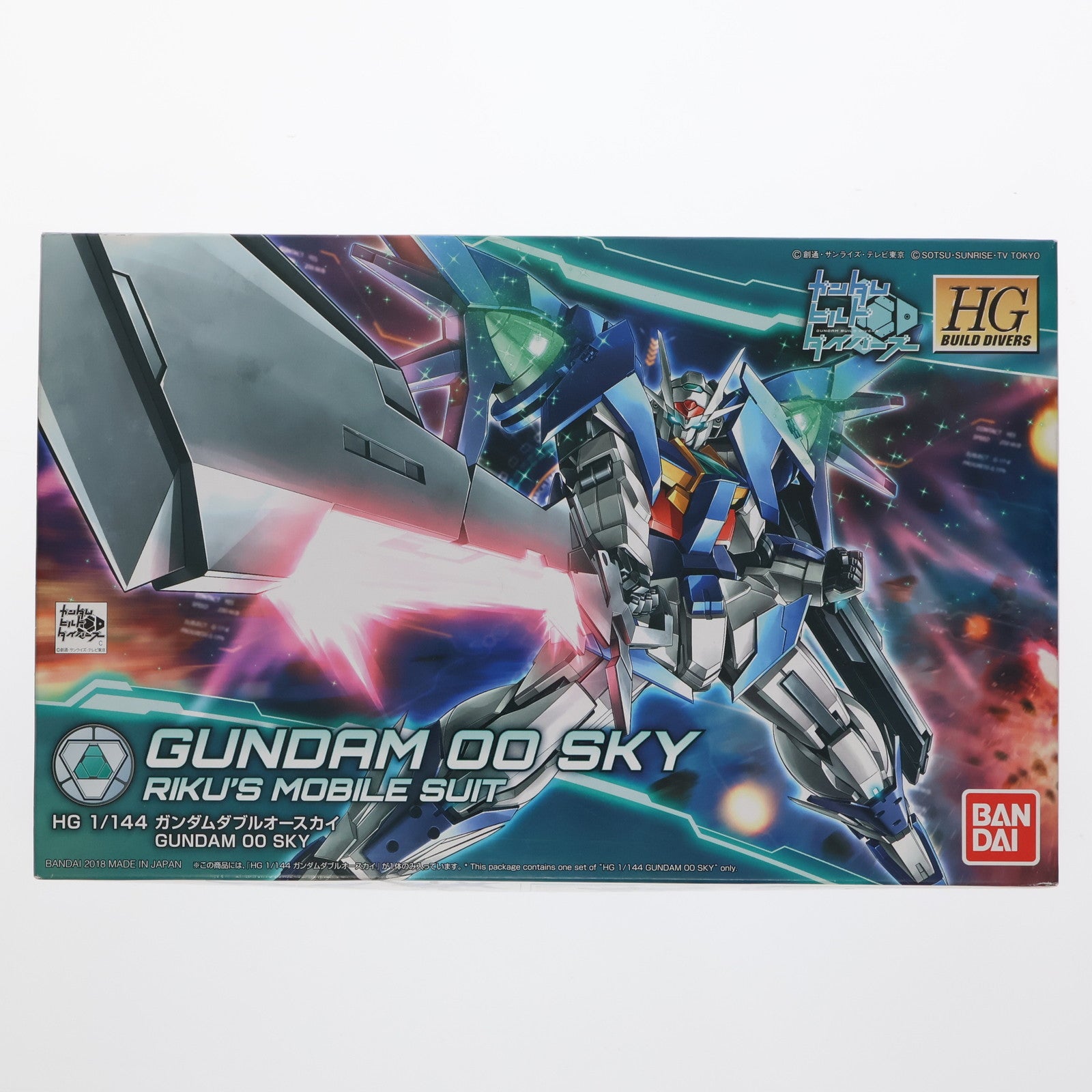 【中古即納】[PTM] HGBD 1/144 ガンダムダブルオースカイ ガンダムビルドダイバーズ プラモデル(2435132) バンダイスピリッツ(20190731)