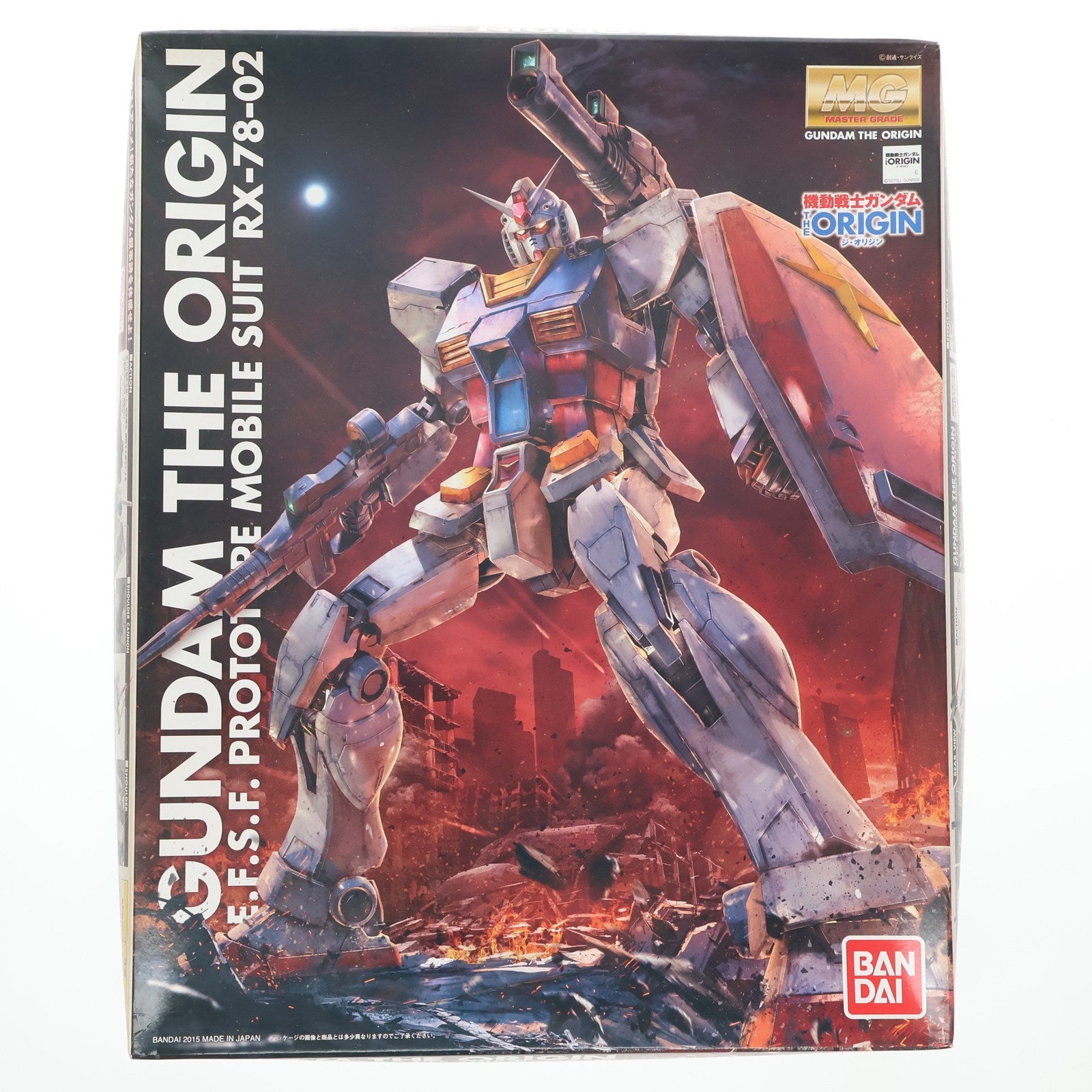 【中古即納】[PTM] MG 1/100 RX-78-02 ガンダム 機動戦士ガンダム THE ORIGIN(ジ・オリジン) プラモデル(0201314) バンダイ(20210615)