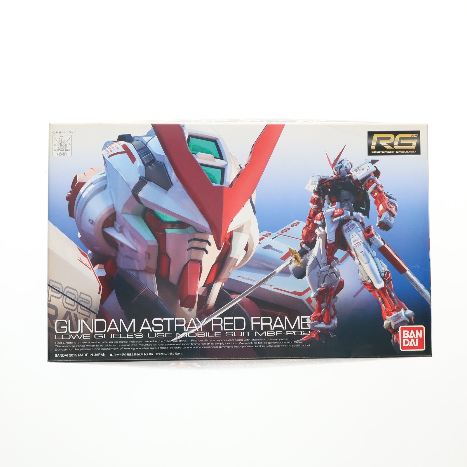 【中古即納】[PTM] RG 1/144 MBF-P02 ガンダムアストレイレッドフレーム 機動戦士ガンダムSEED ASTRAY(シード アストレイ) プラモデル バンダイ(20150831)