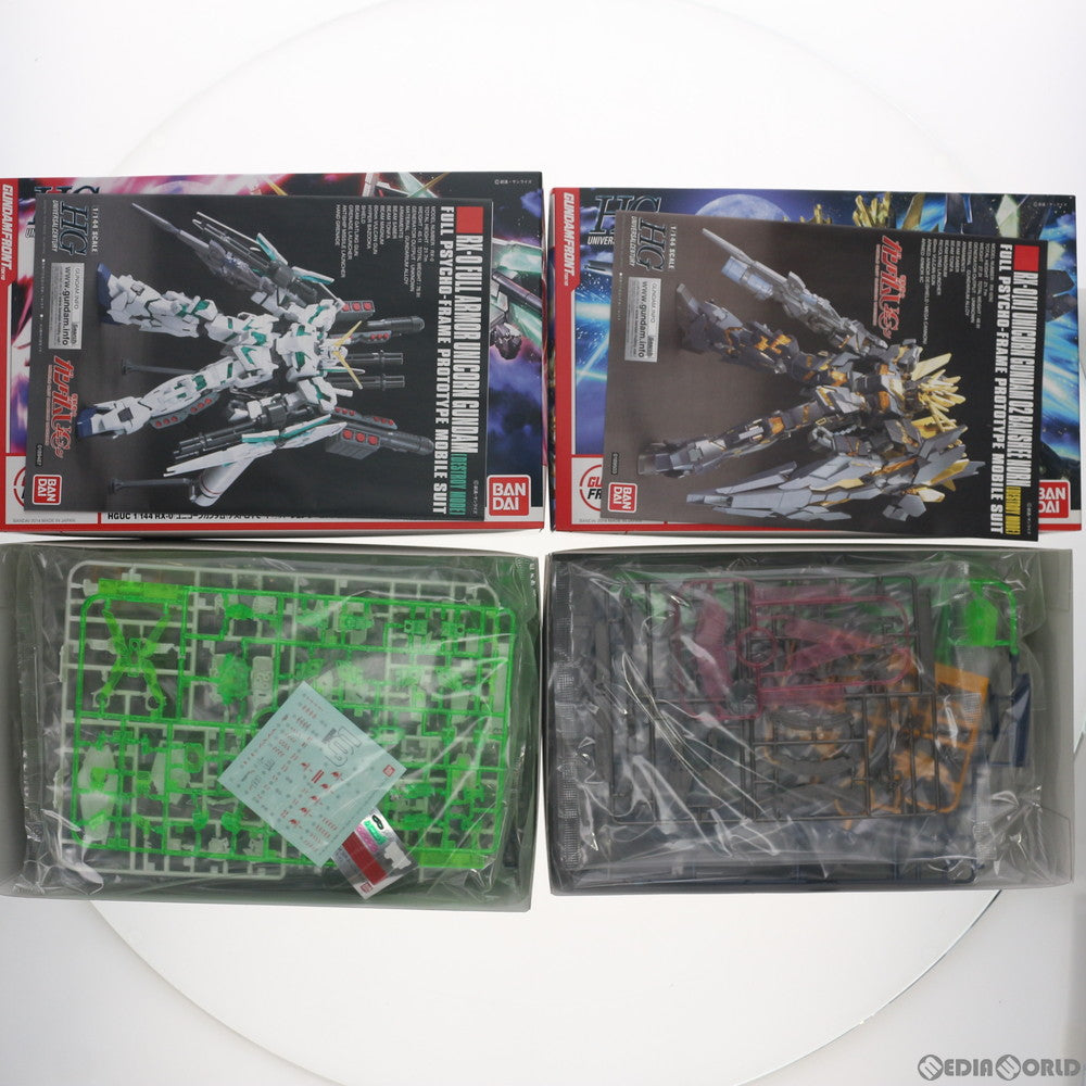 【中古即納】[PTM] ガンダムフロント東京限定 HGUC 1/144 RX-0 ユニコーンガンダム(デストロイモード)&RX-0[N] ユニコーンガンダム2号機 バンシィ・ノルン(デストロイモード) Ver.GFT Strikes ODAIBA SET 機動戦士ガンダムUC プラモデル(0193492) バンダイ(20140802)