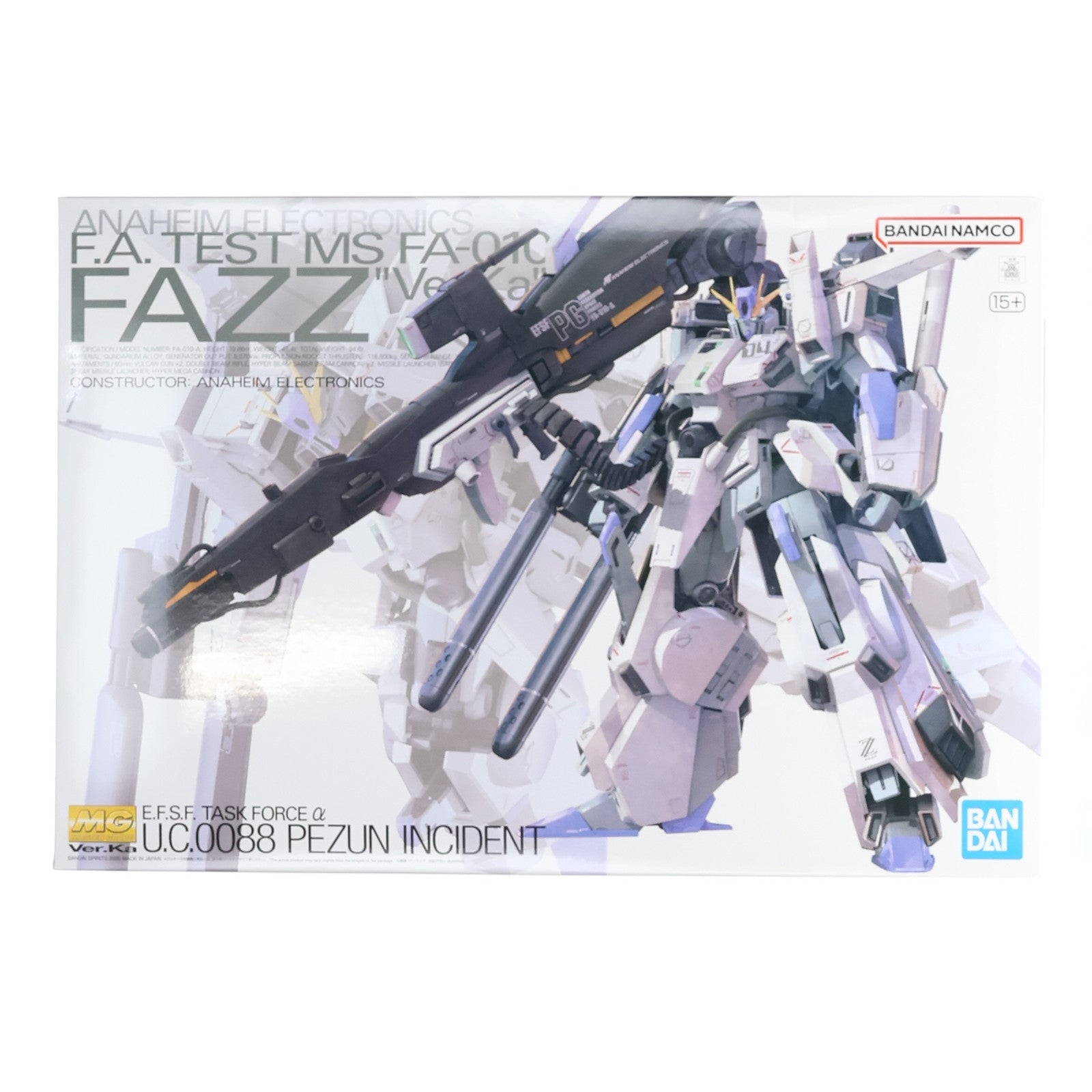 【中古即納】[PTM] (再販) MG 1/100 FAZZ(ファッツ) Ver.Ka ガンダム・センチネル プラモデル(5058880) バンダイスピリッツ(20251101)